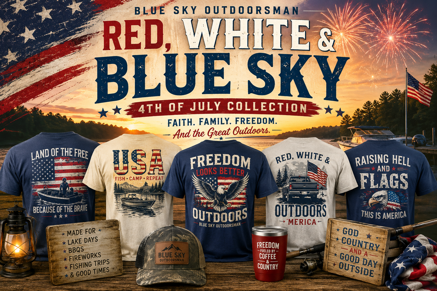 Red, White & Blue Sky