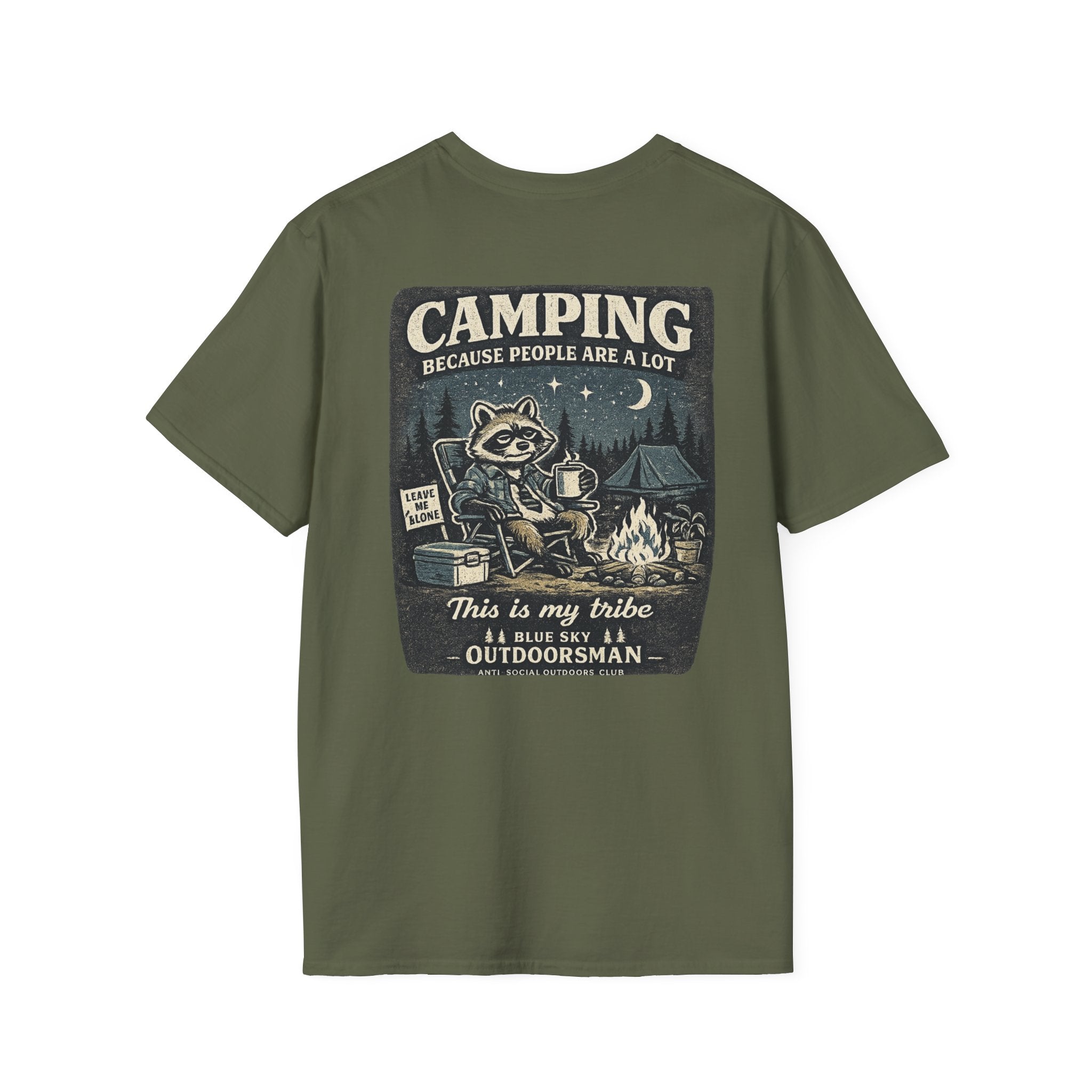 Camping Raccoon T-Shirt
