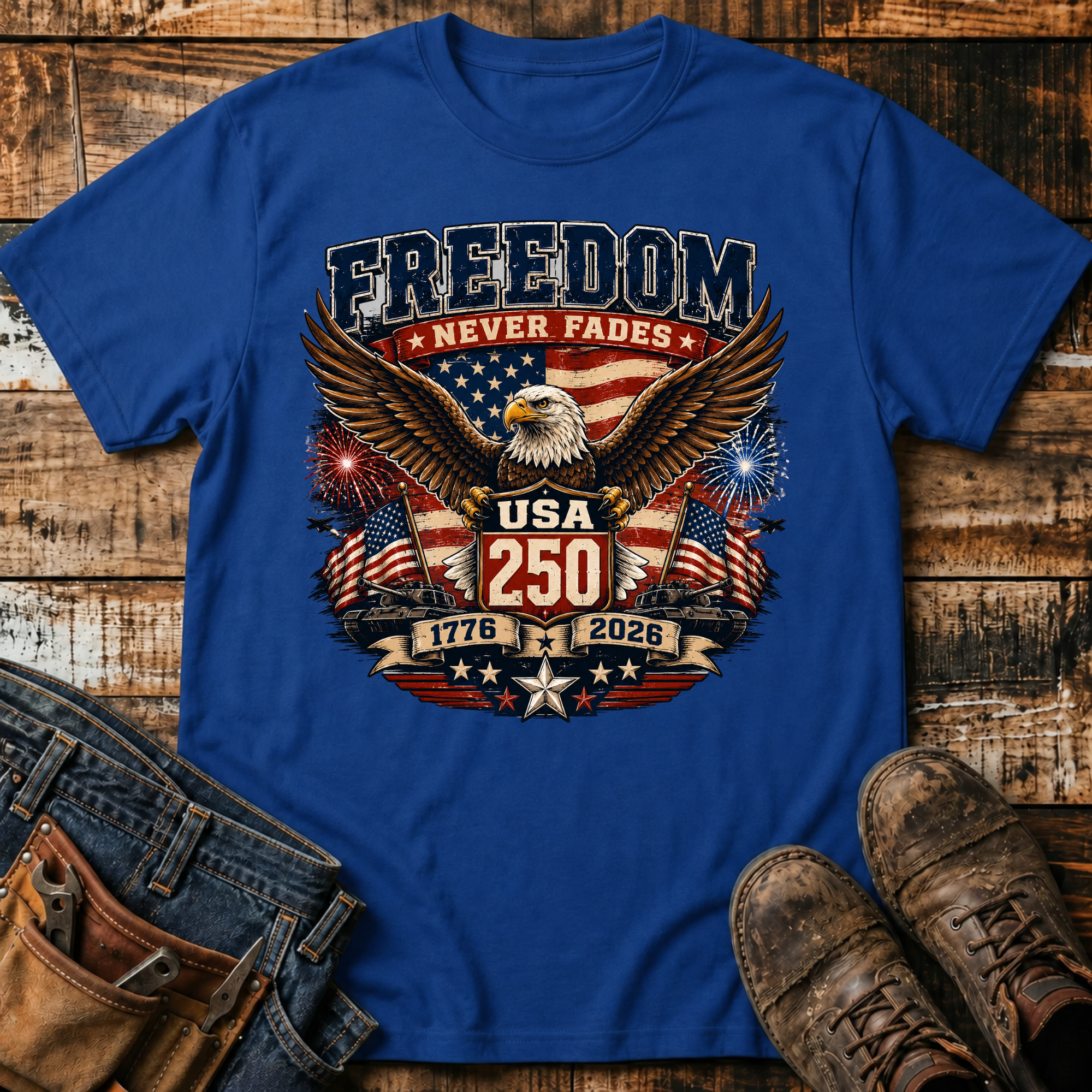 Freedom Never Fades Eagle T-Shirt