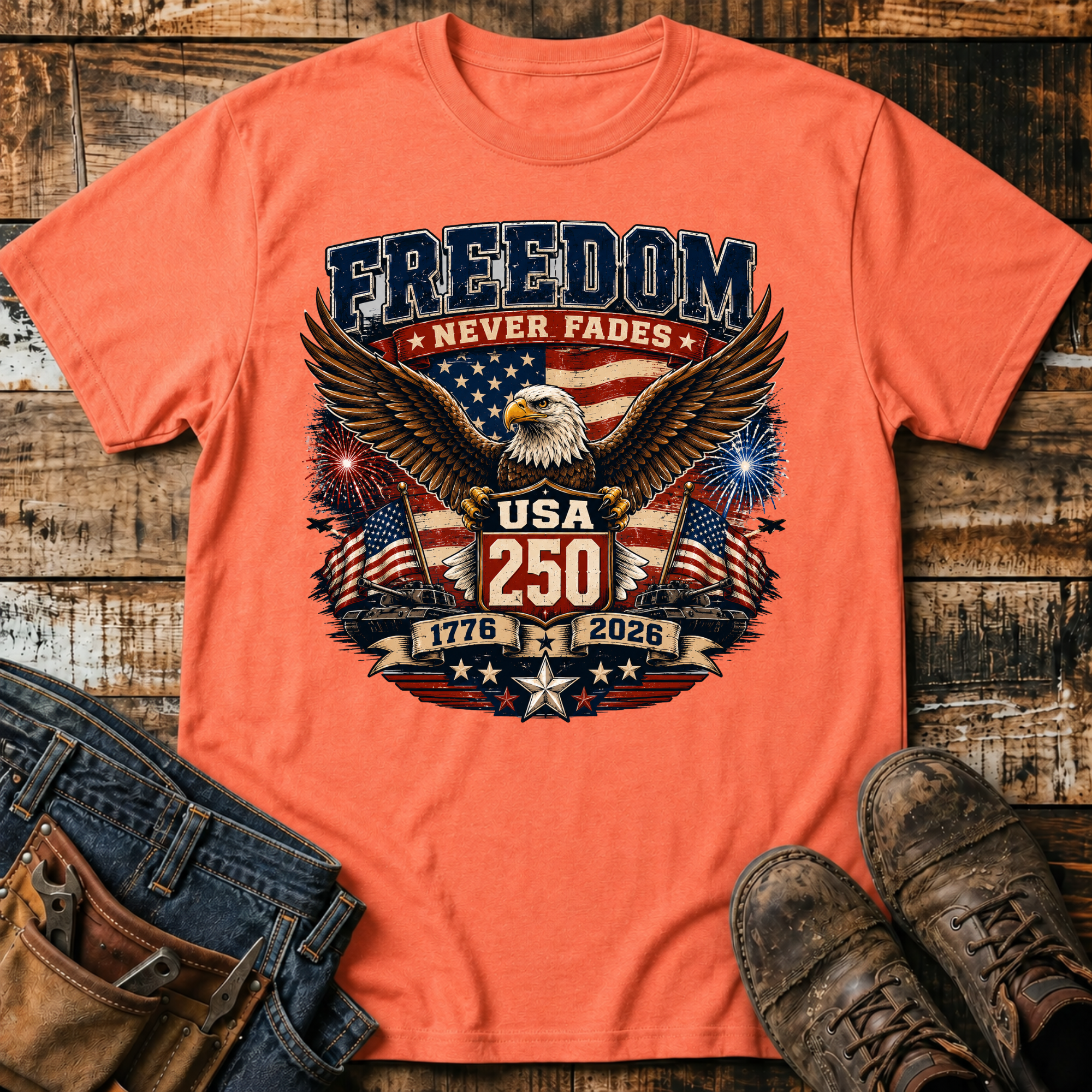 Freedom Never Fades Eagle T-Shirt