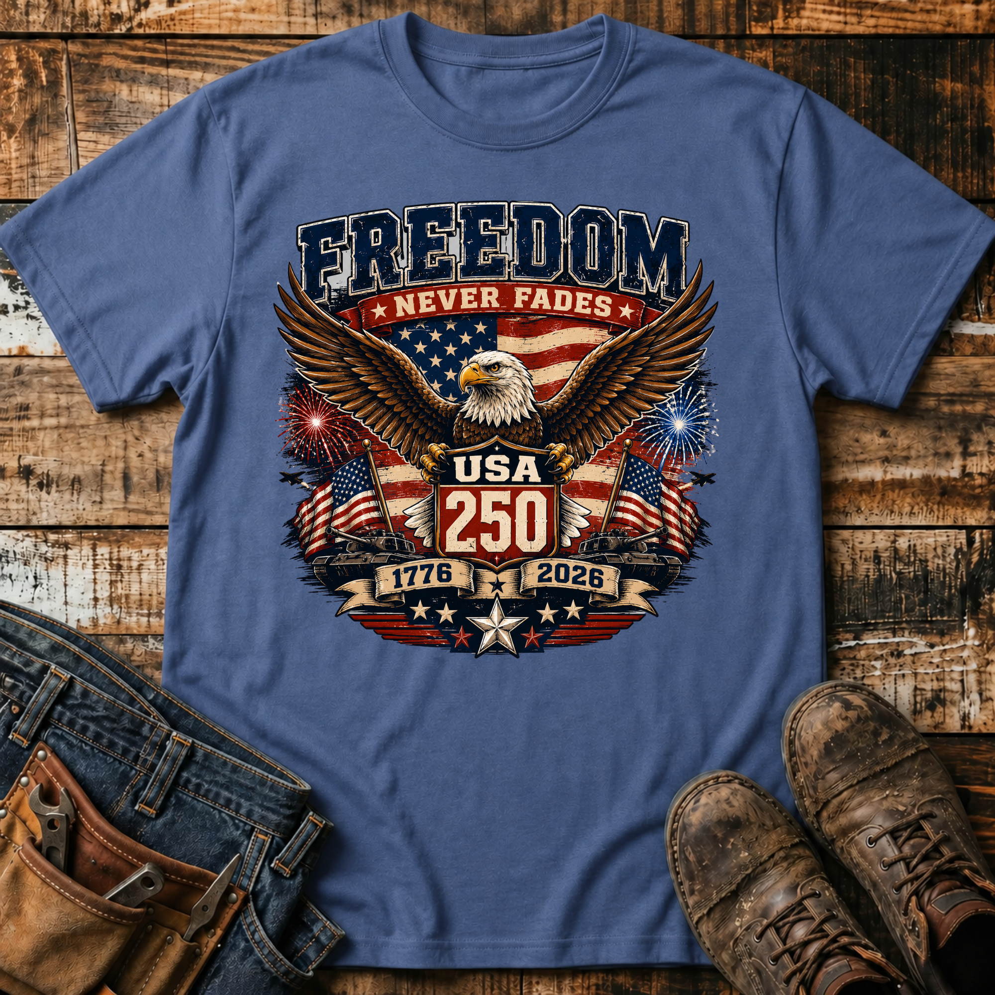 Freedom Never Fades Eagle T-Shirt