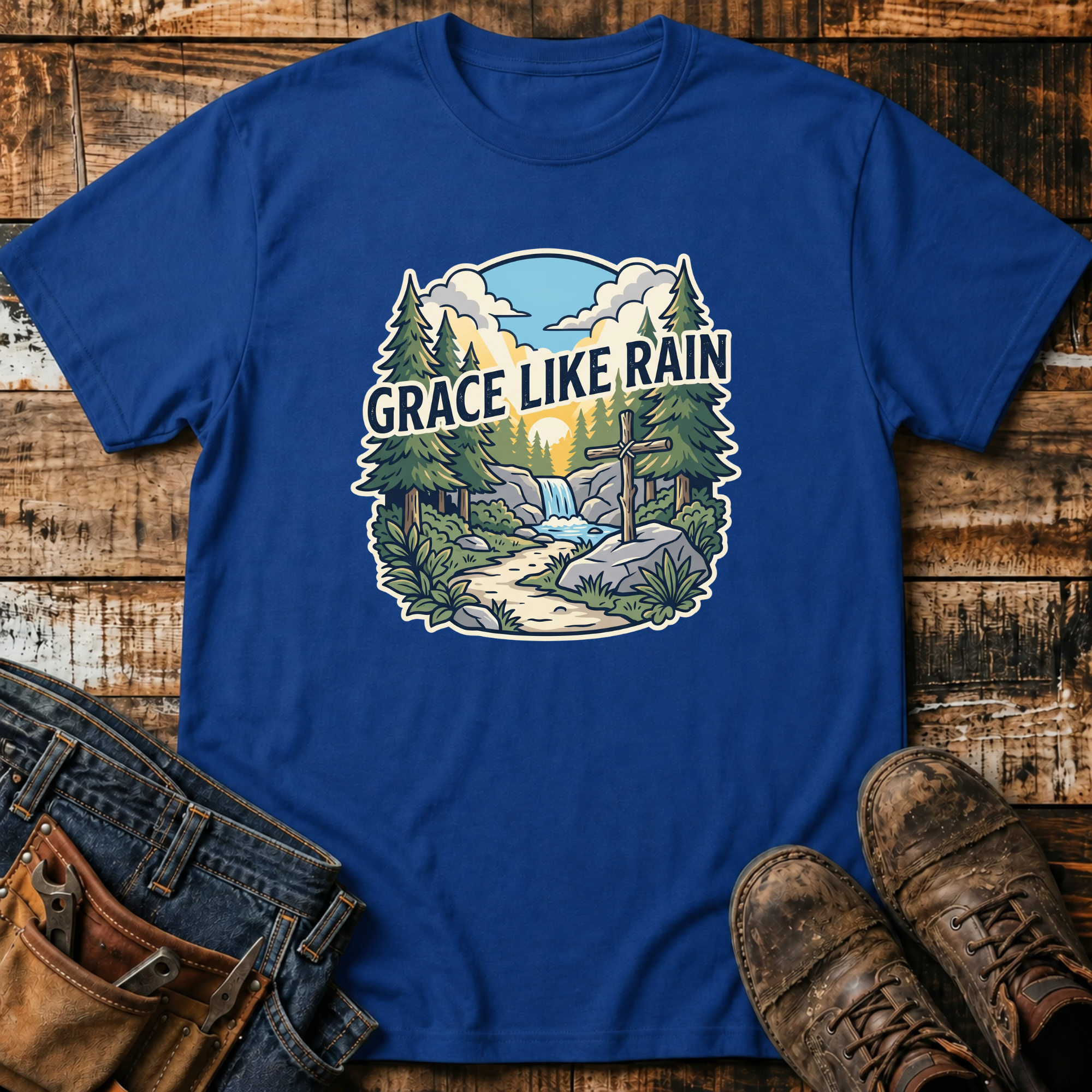 Grace Like Rain Nature T-Shirt