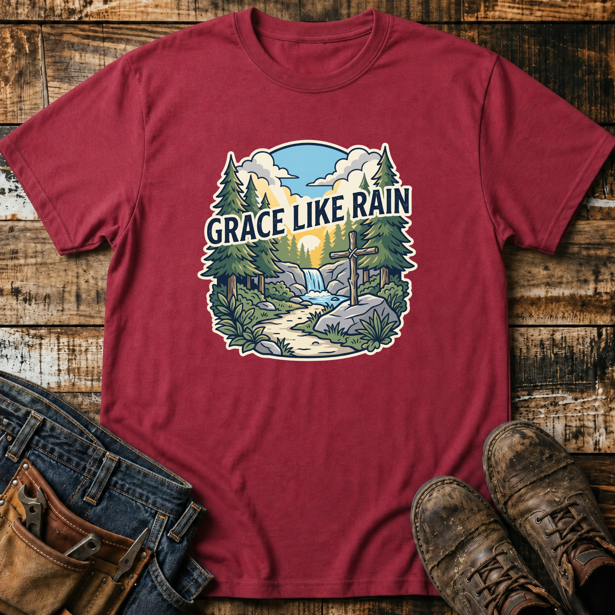 Grace Like Rain Nature T-Shirt