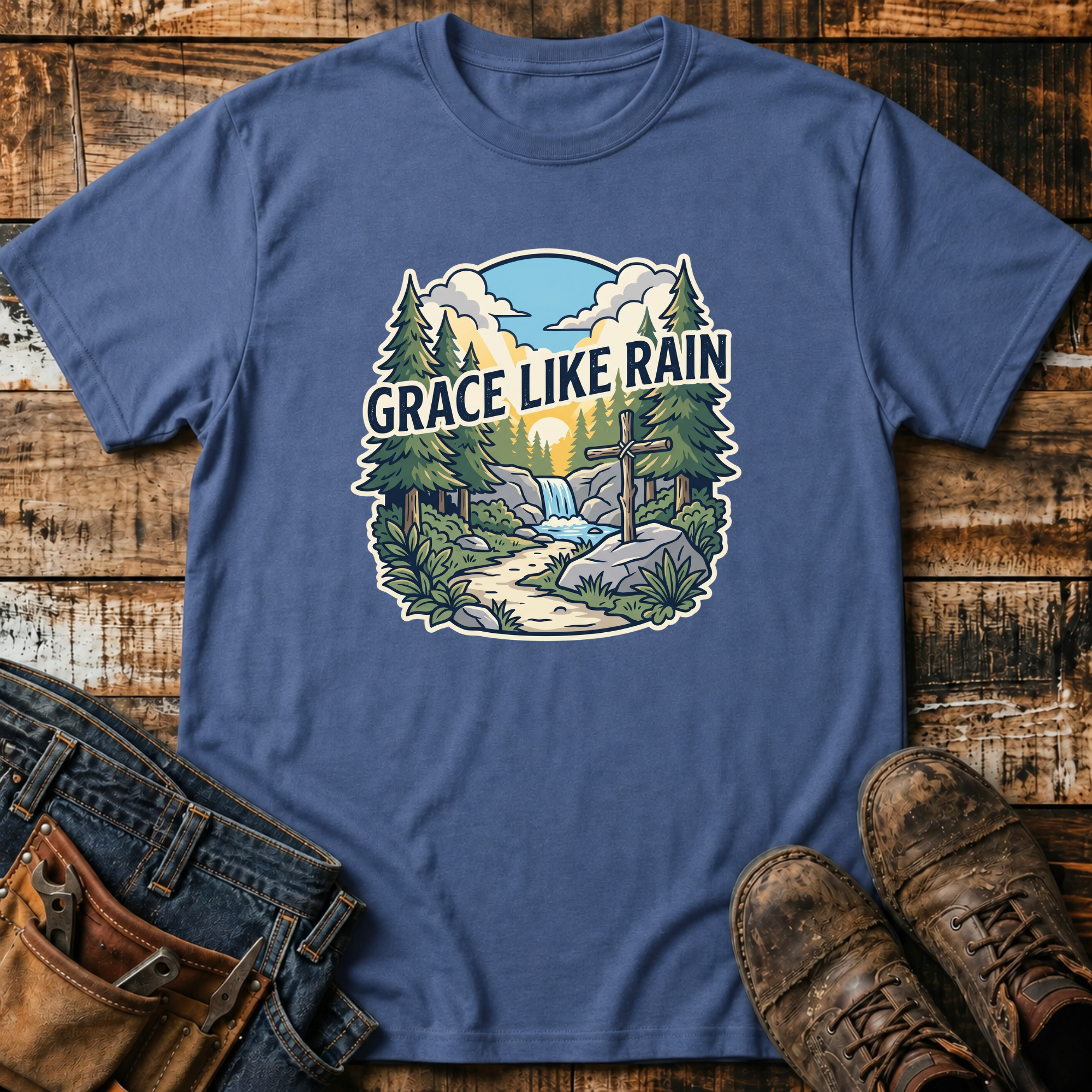 Grace Like Rain Nature T-Shirt