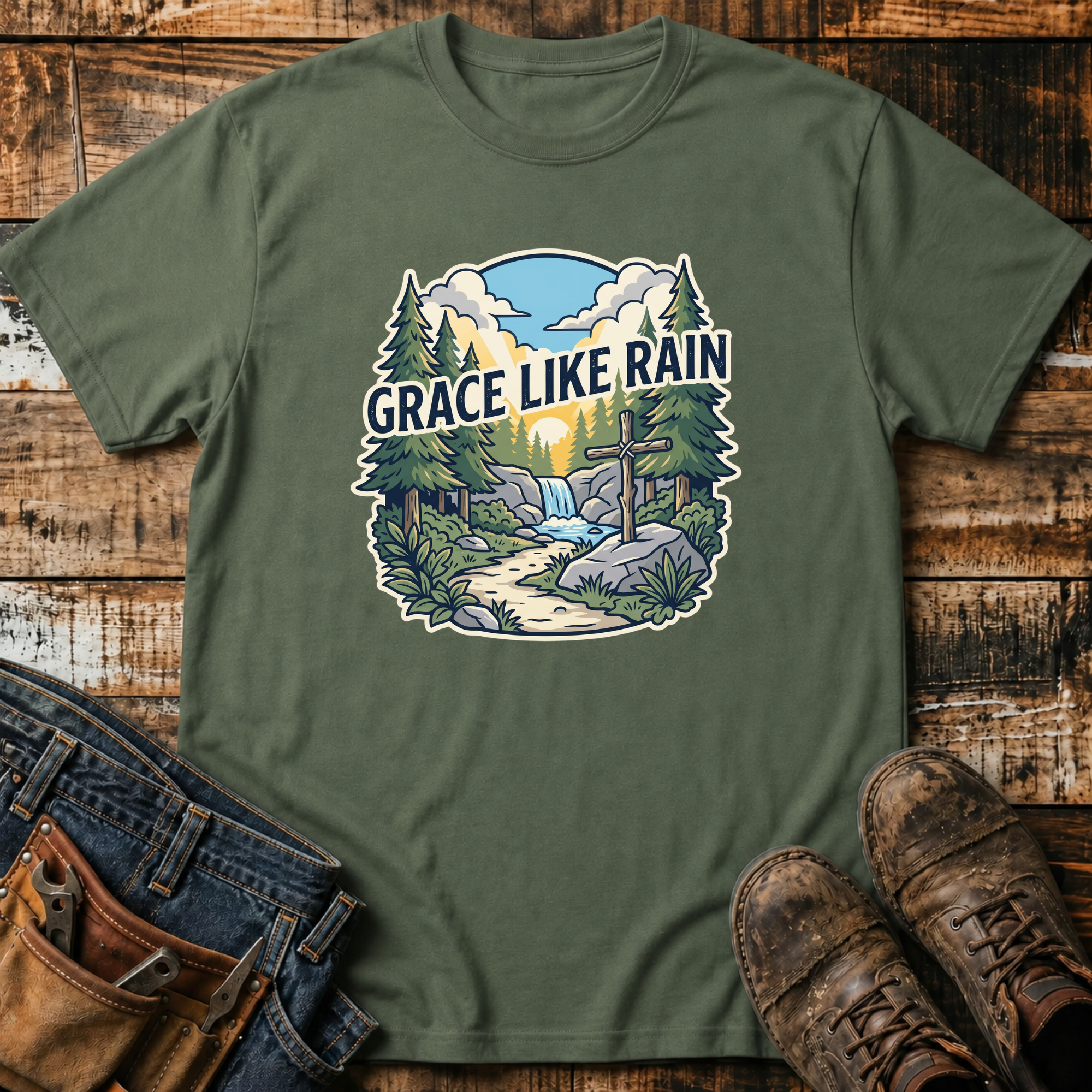 Grace Like Rain Nature T-Shirt