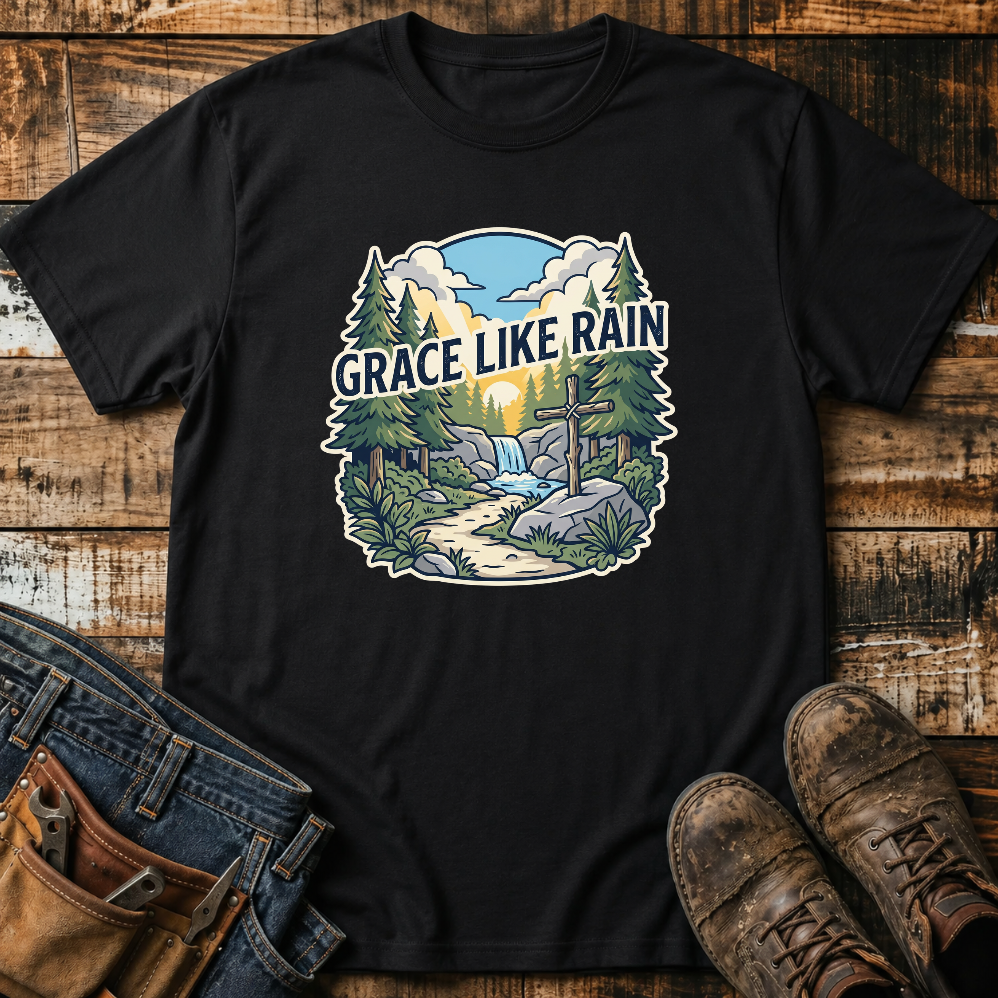 Grace Like Rain Nature T-Shirt