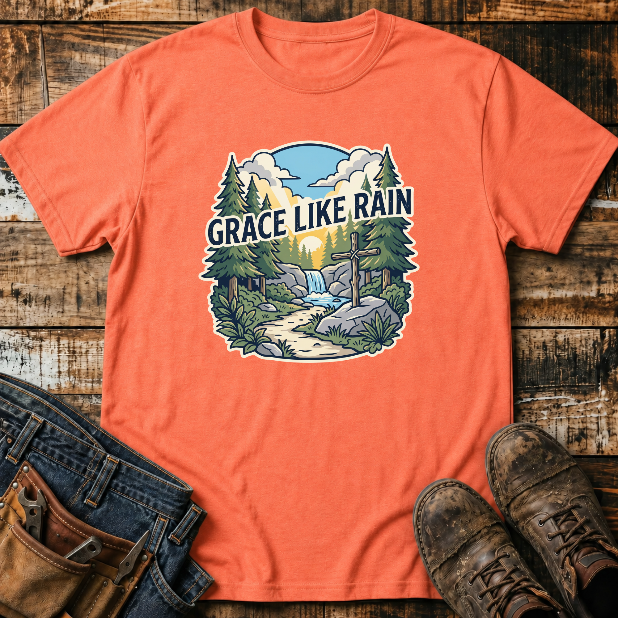 Grace Like Rain Nature T-Shirt