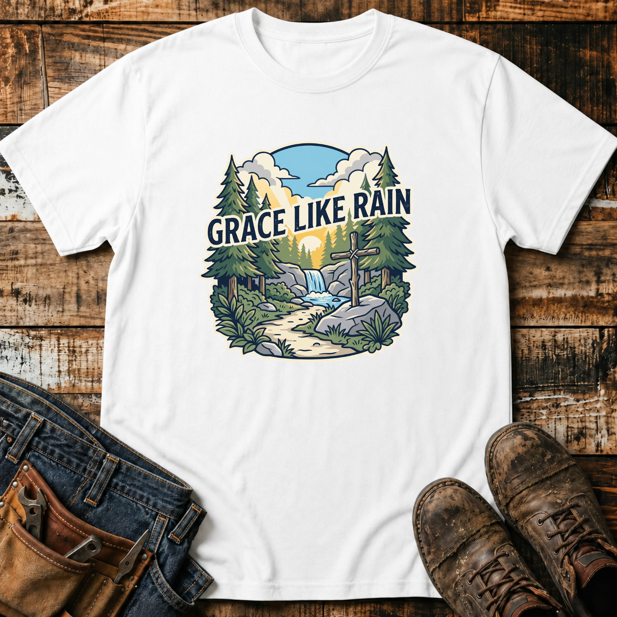 Grace Like Rain Nature T-Shirt
