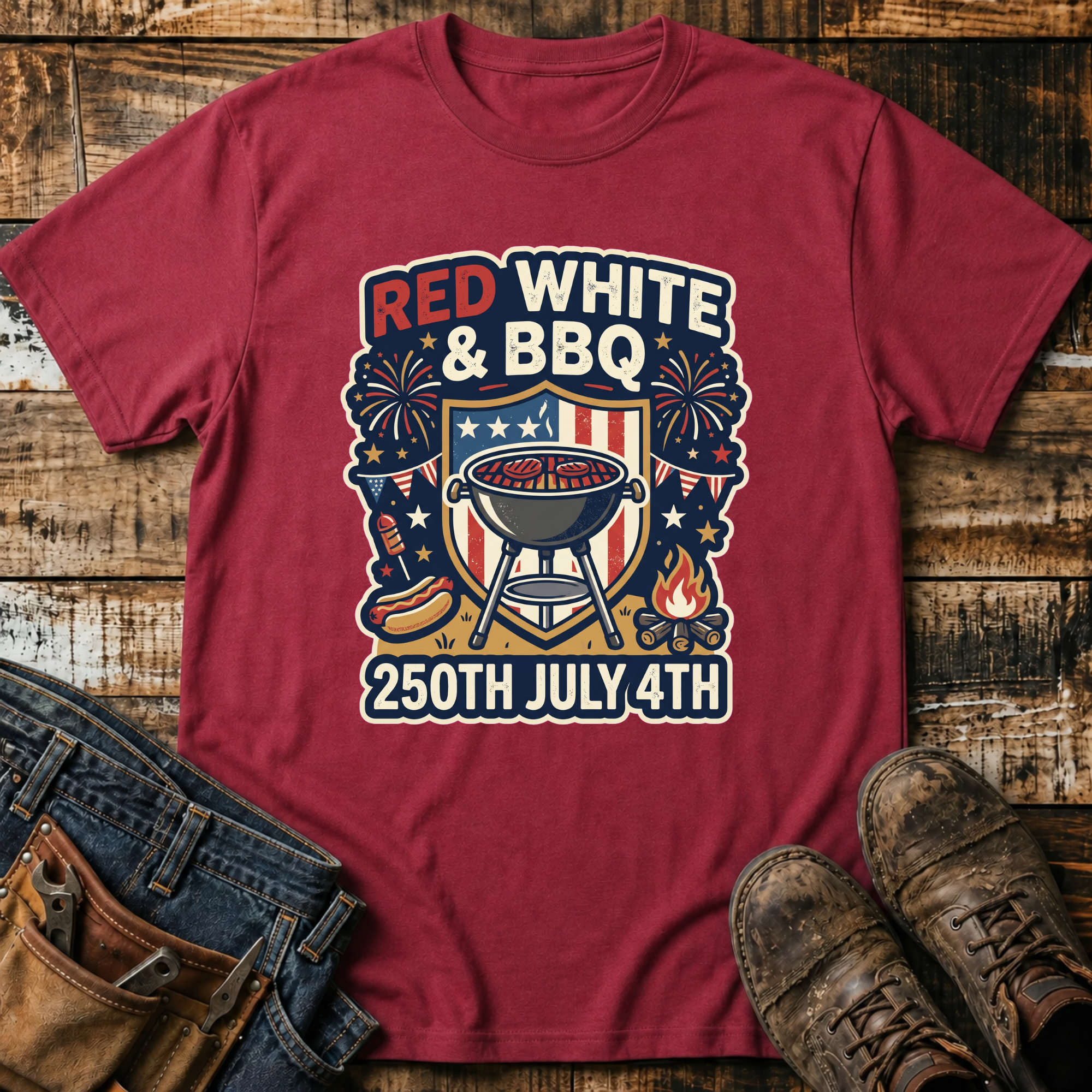Red White & BBQ T-Shirt