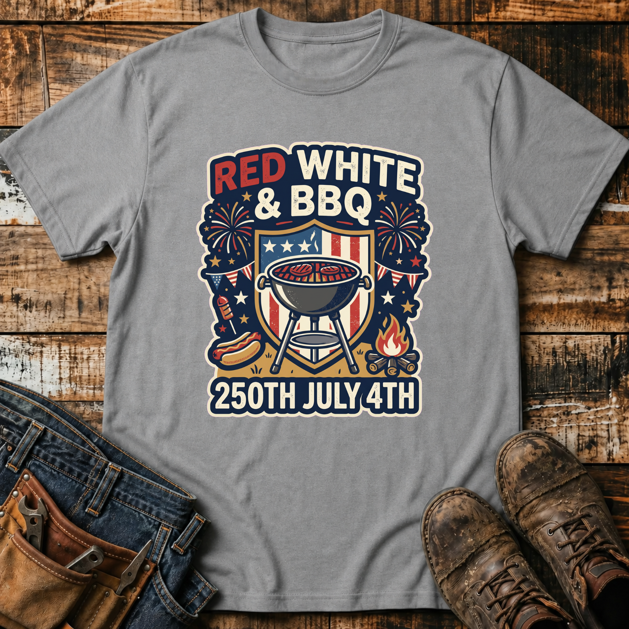 Red White & BBQ T-Shirt