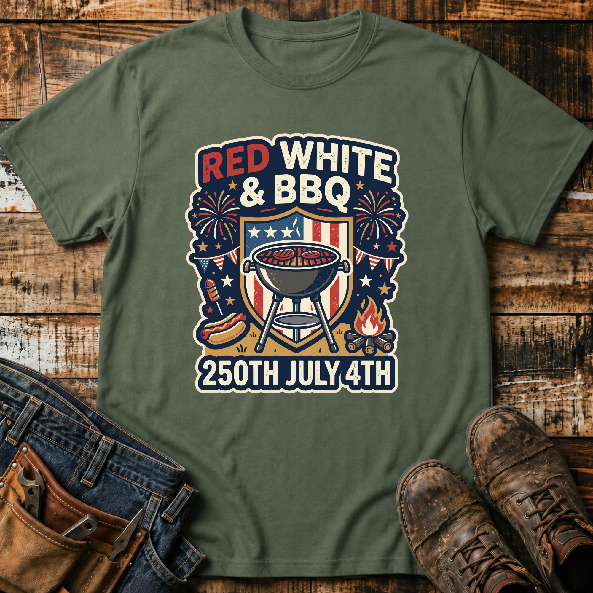 Red White & BBQ T-Shirt