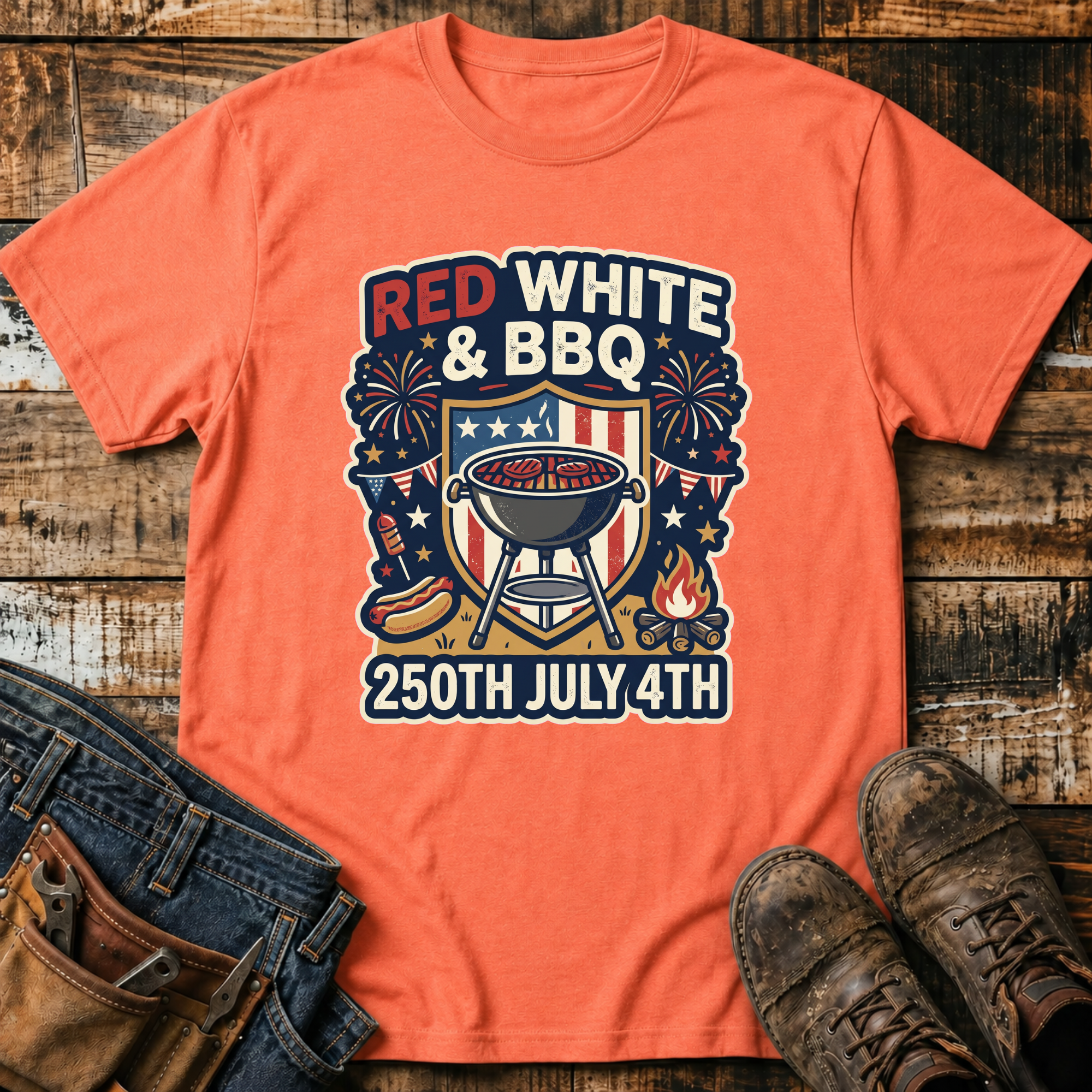Red White & BBQ T-Shirt
