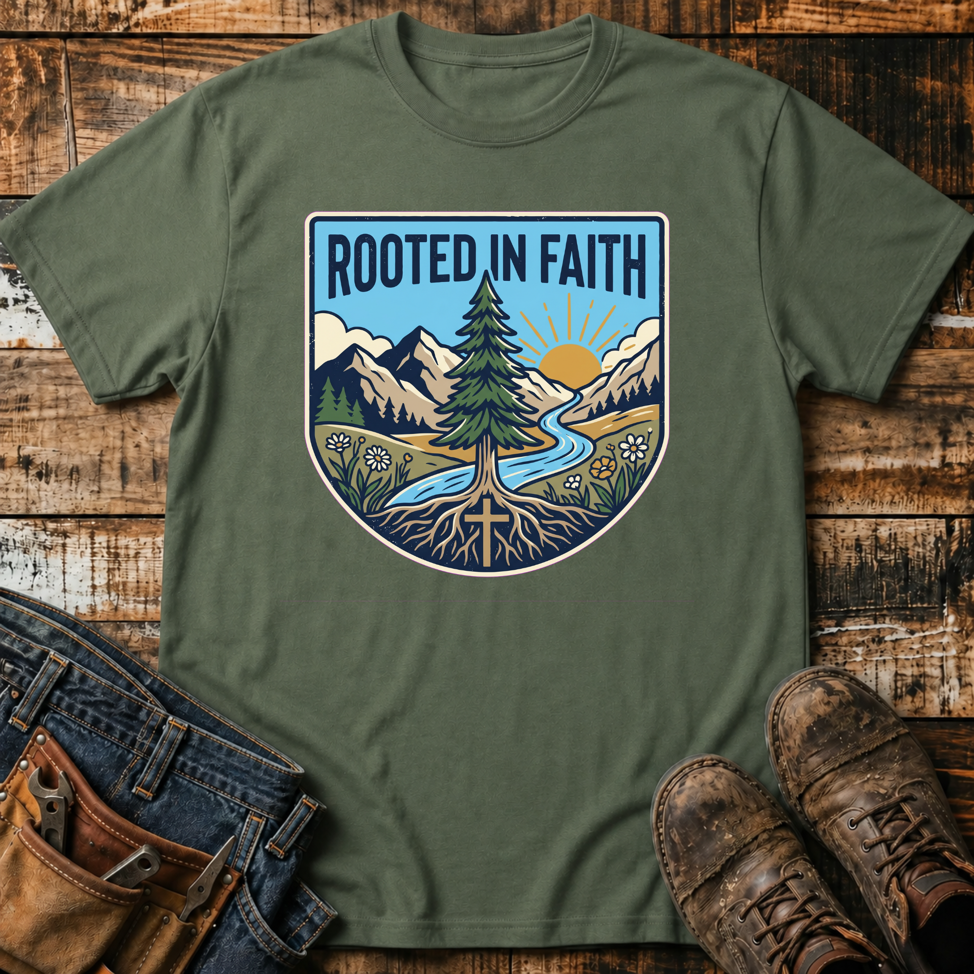 Rooted in Faith T-Shirt
