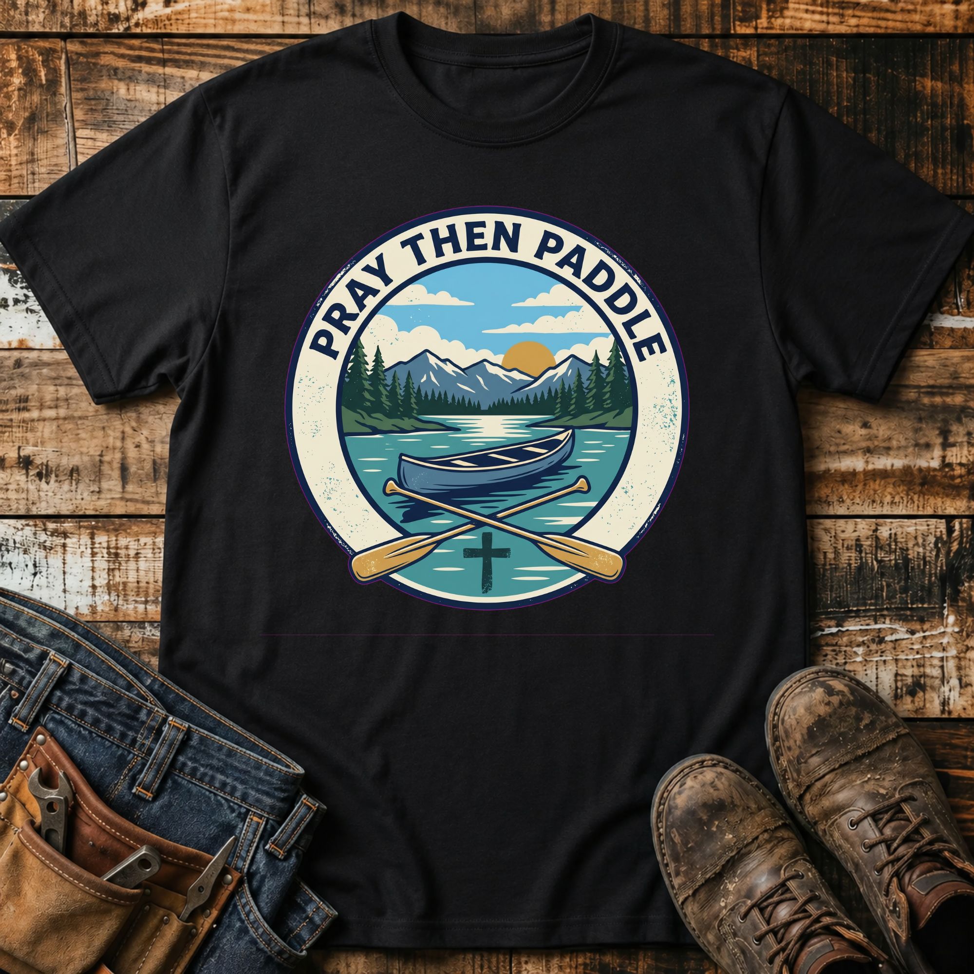 Pray Then Paddle T-Shirt