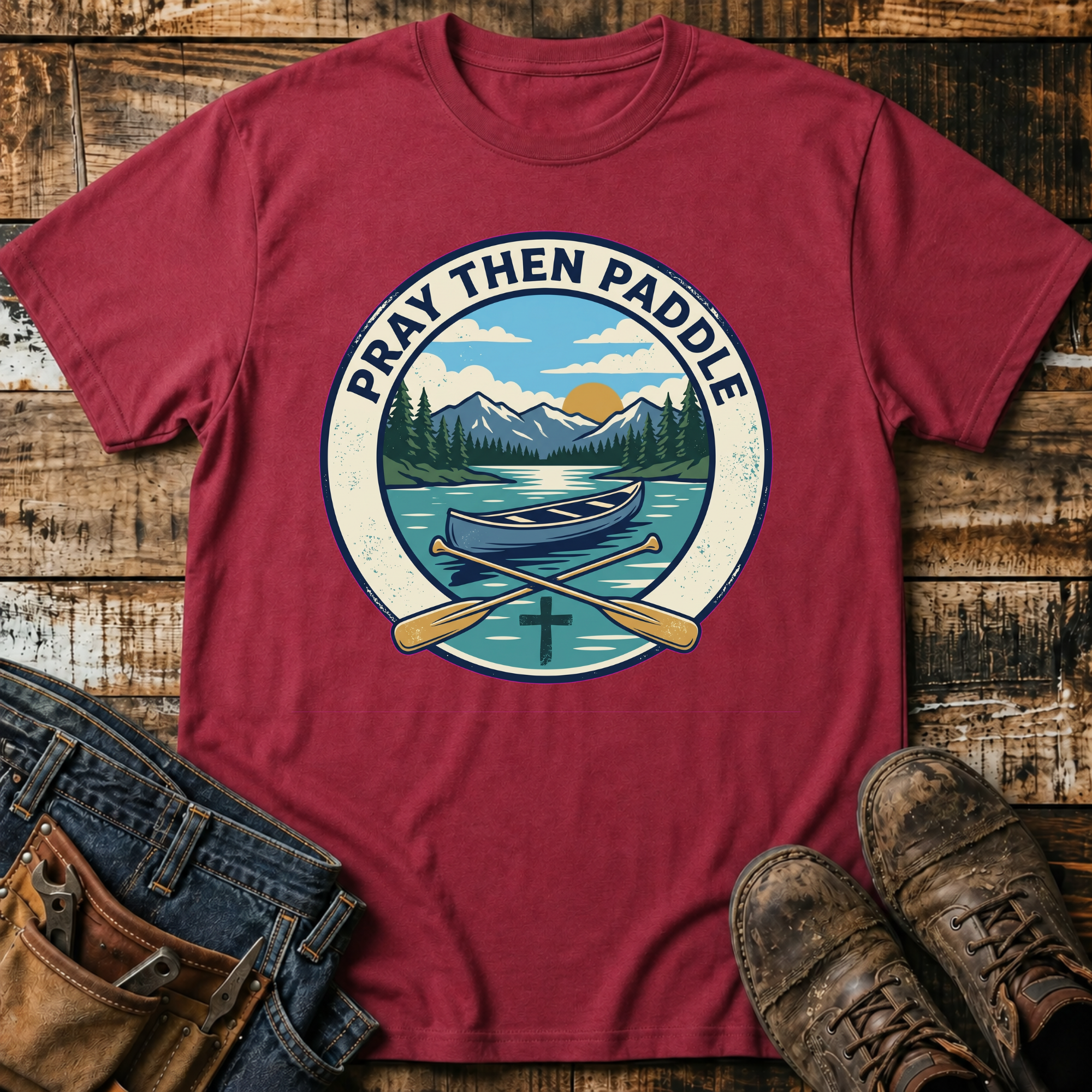 Pray Then Paddle T-Shirt