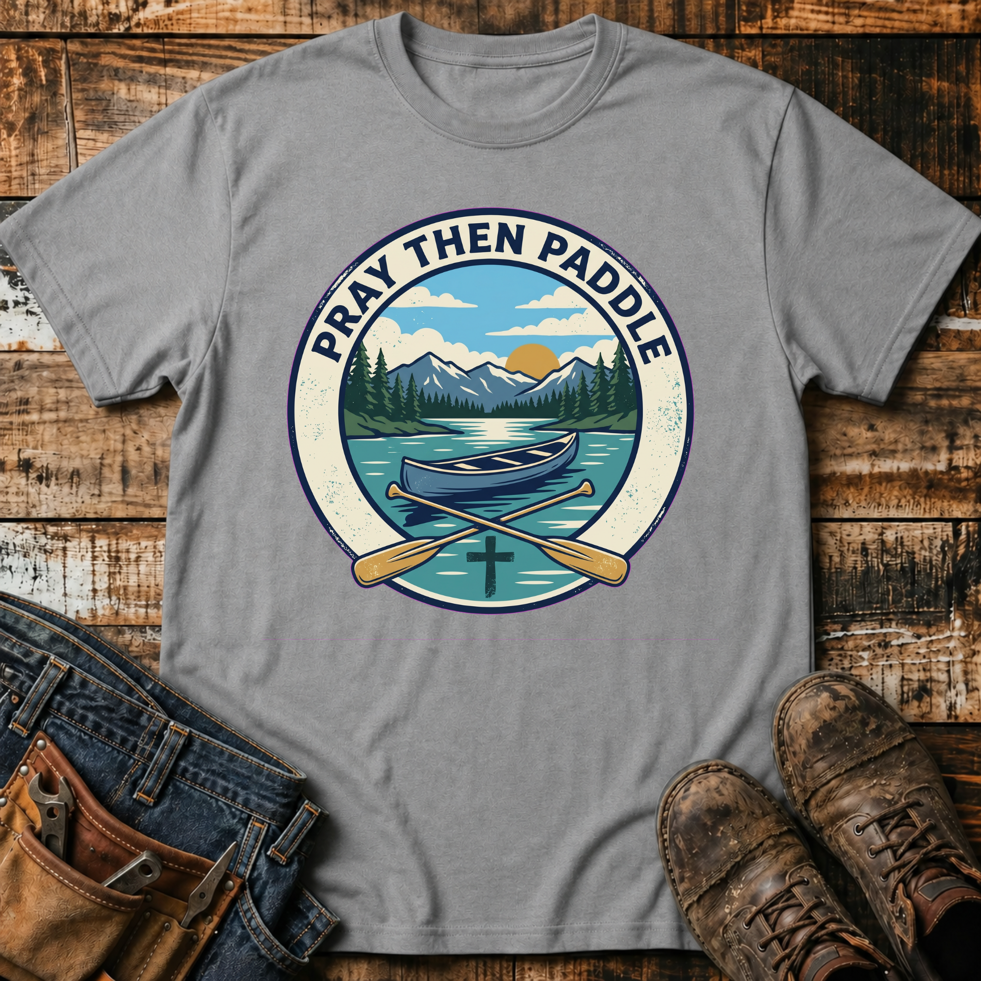 Pray Then Paddle T-Shirt