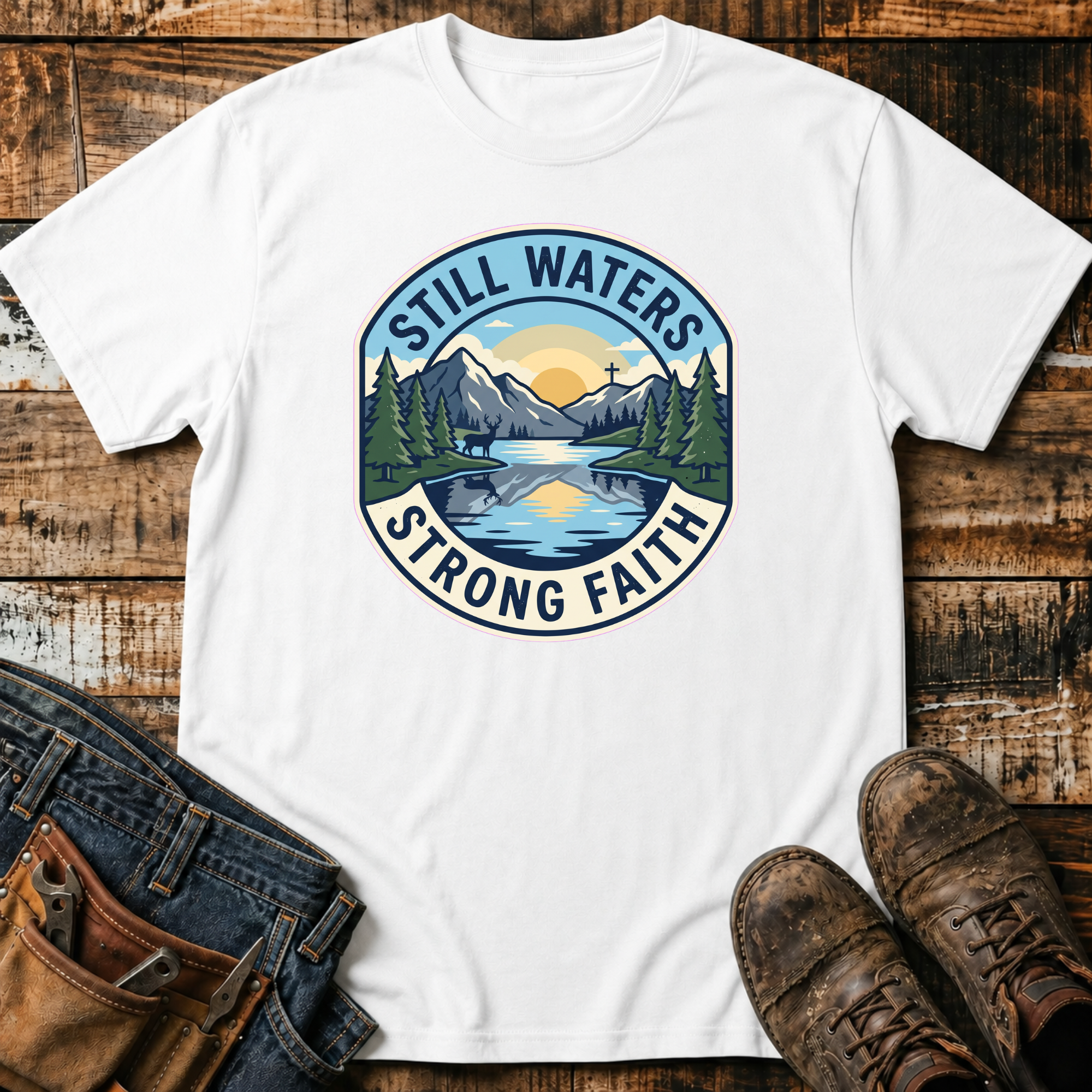 Still Waters Strong Faith T-Shirt