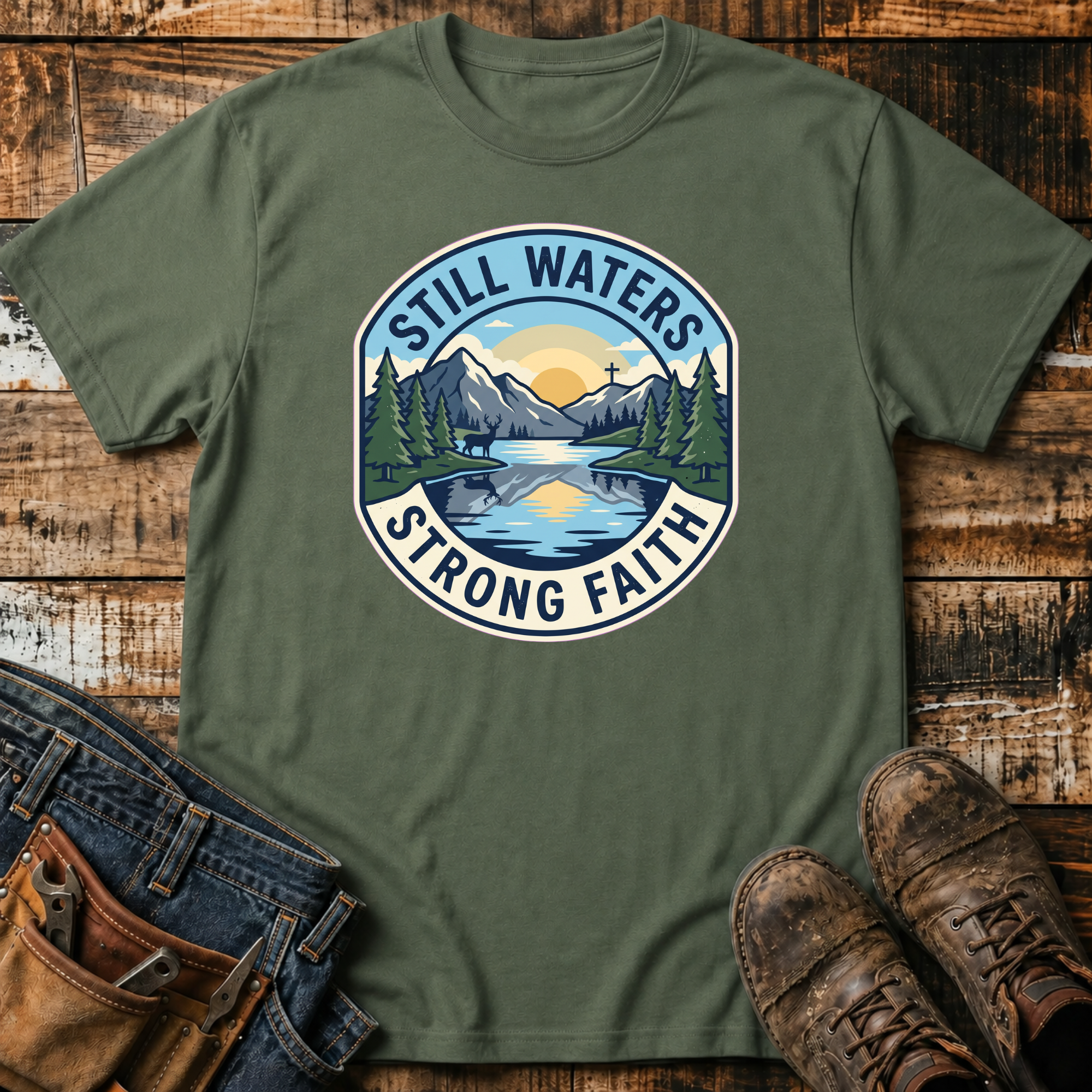 Still Waters Strong Faith T-Shirt