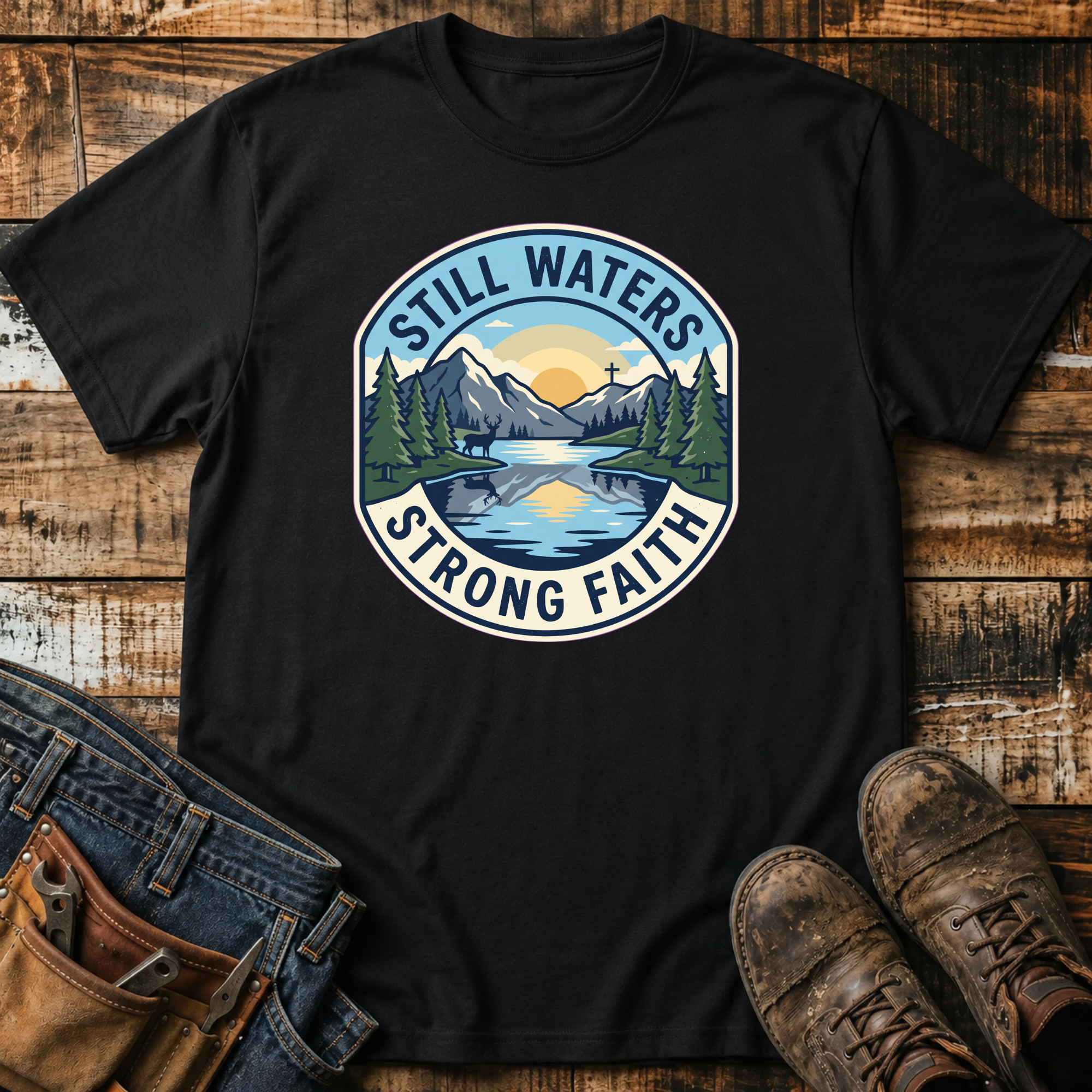 Still Waters Strong Faith T-Shirt