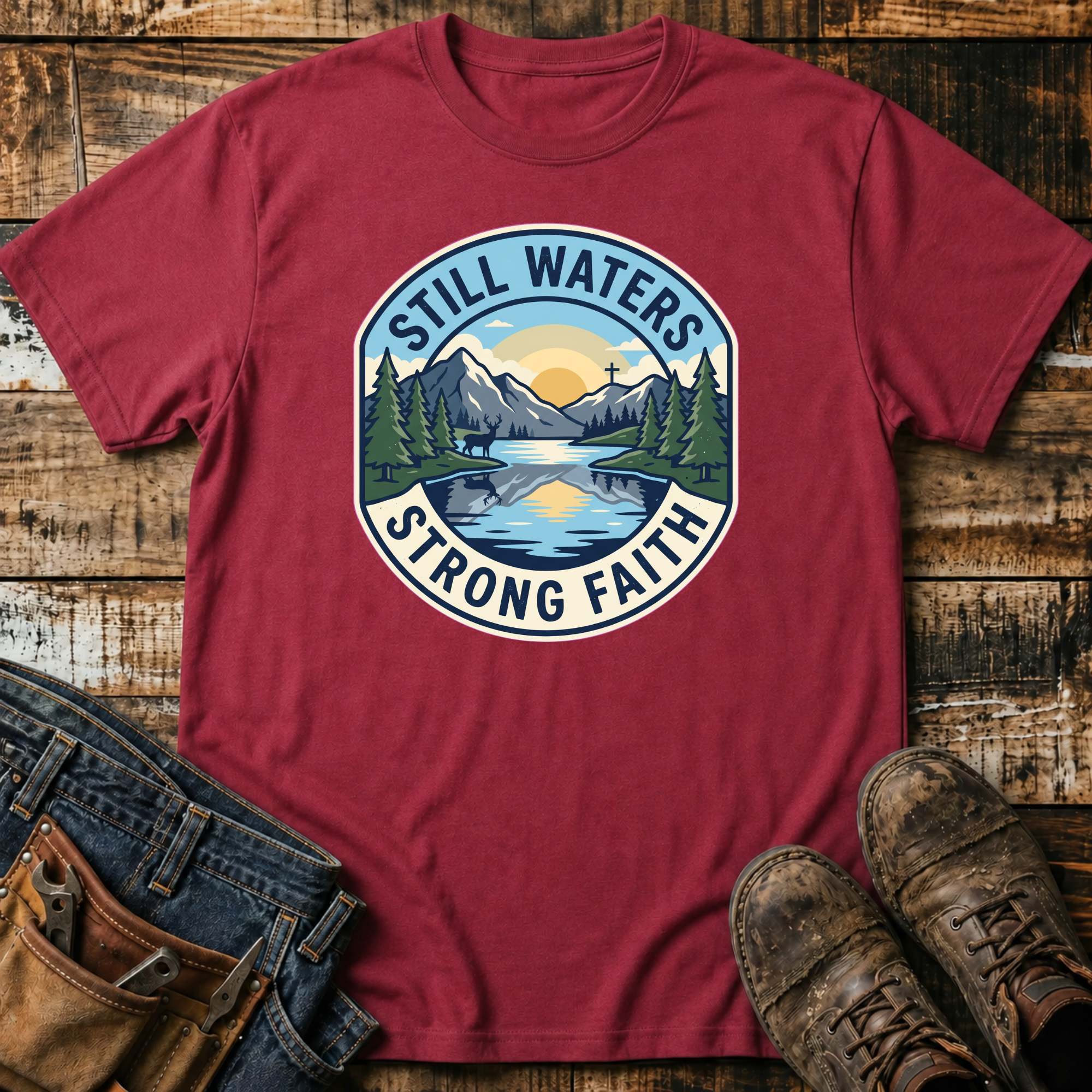 Still Waters Strong Faith T-Shirt