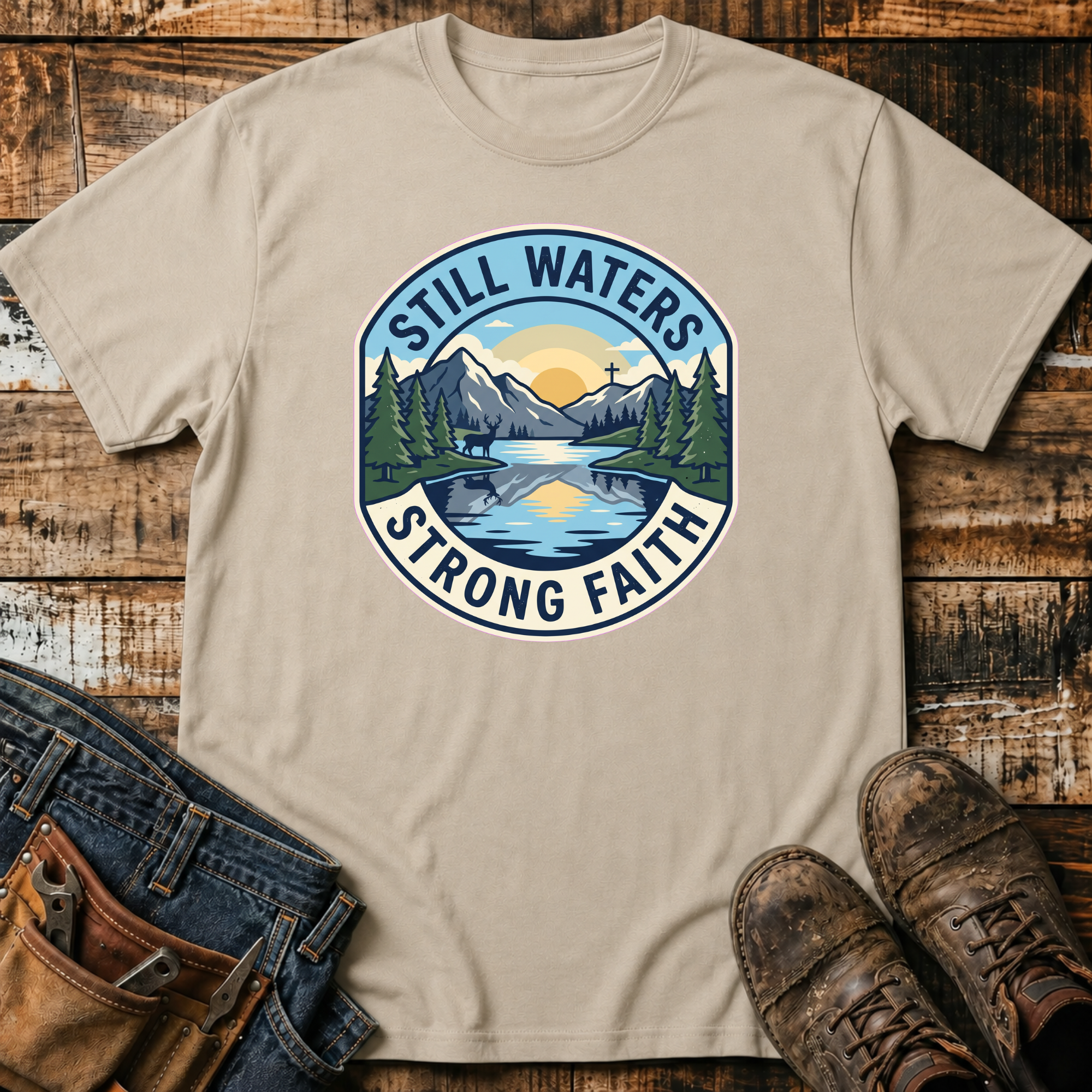 Still Waters Strong Faith T-Shirt
