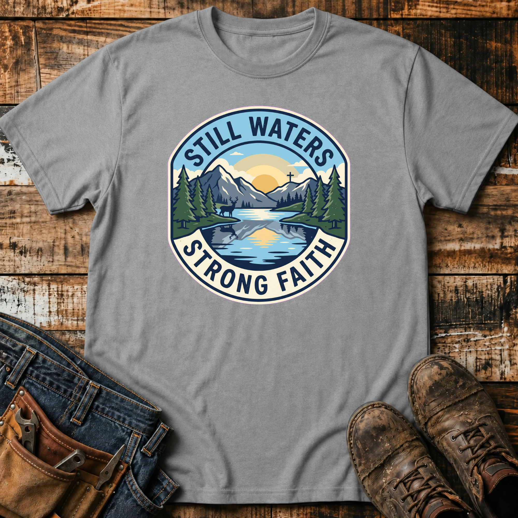 Still Waters Strong Faith T-Shirt