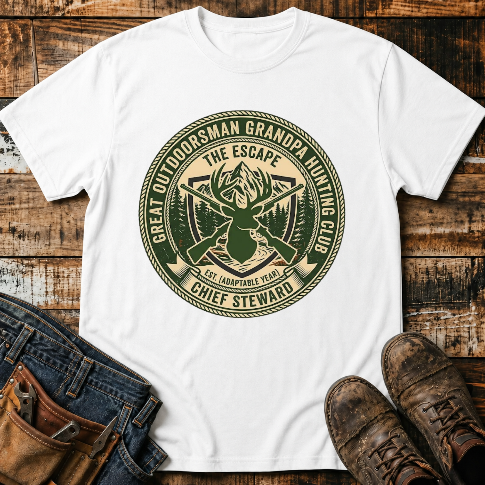Grandpa Hunting Club T-Shirt