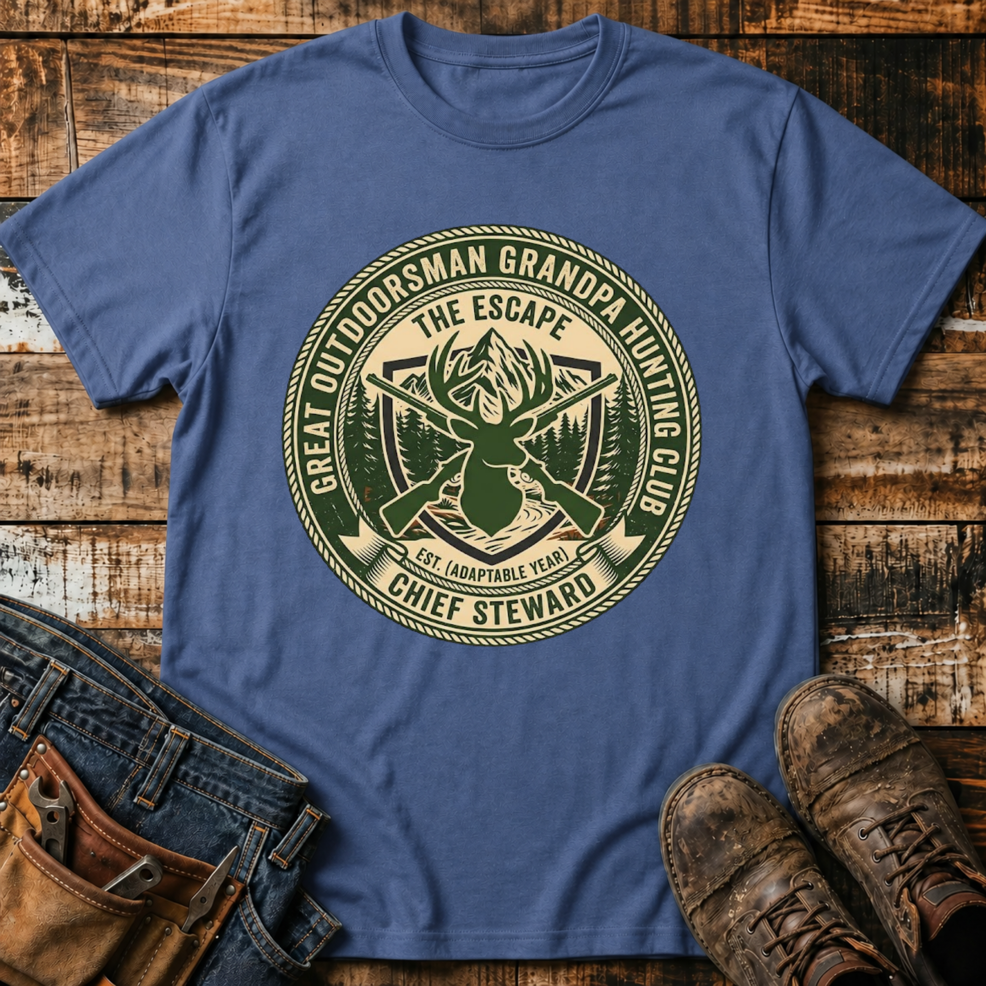 Grandpa Hunting Club T-Shirt