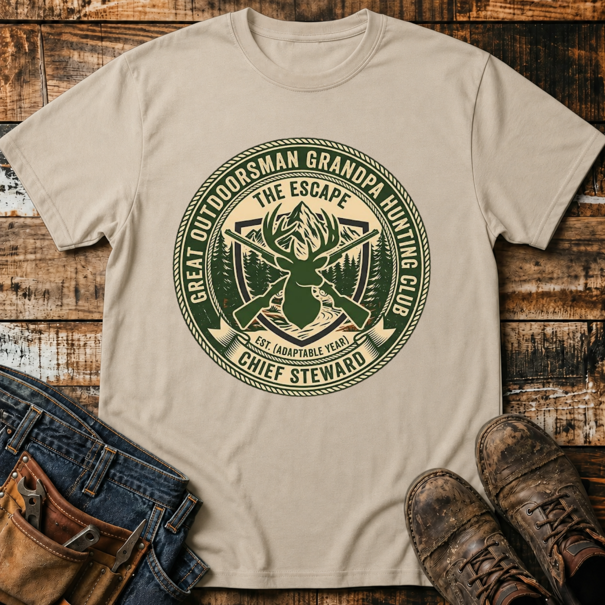 Grandpa Hunting Club T-Shirt