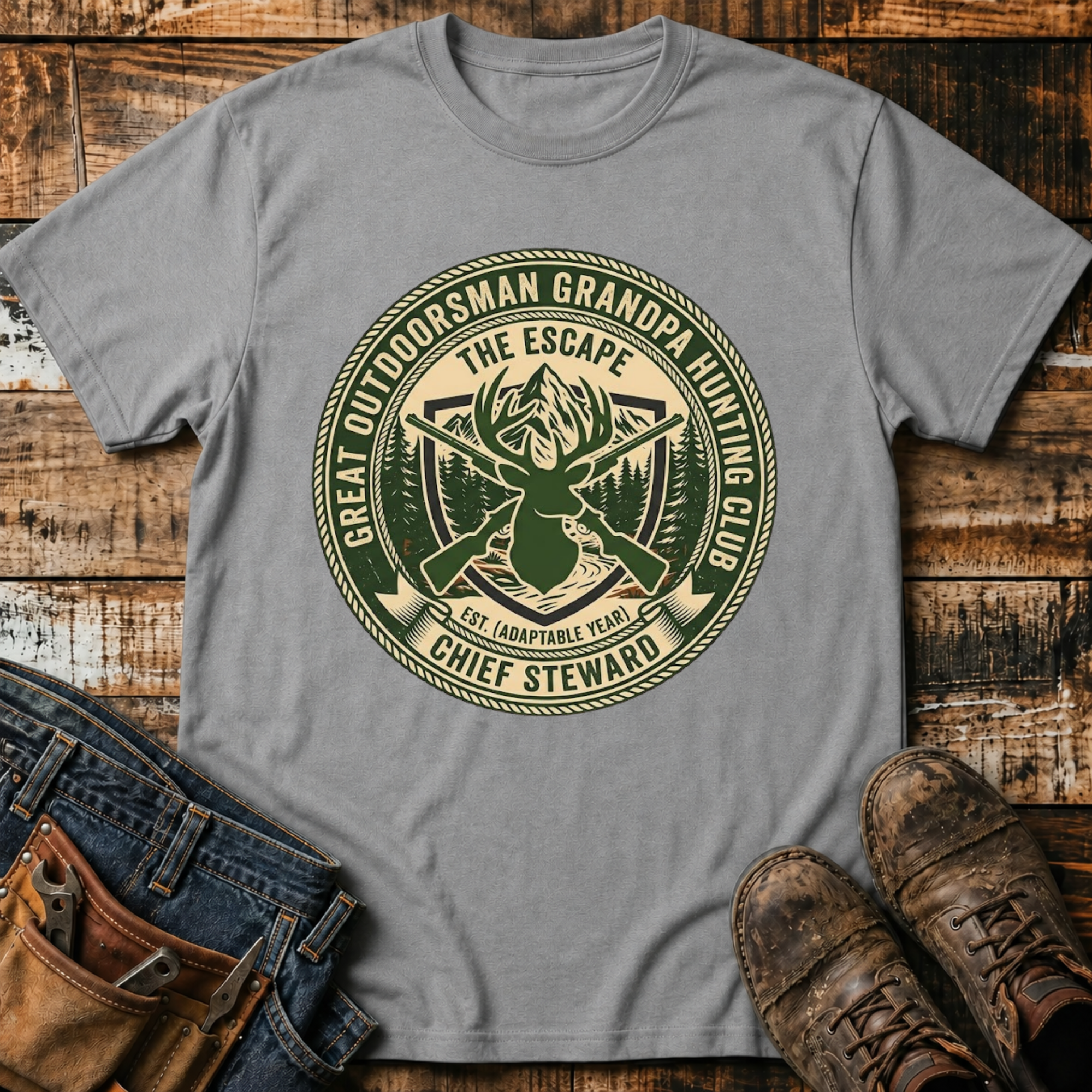 Grandpa Hunting Club T-Shirt