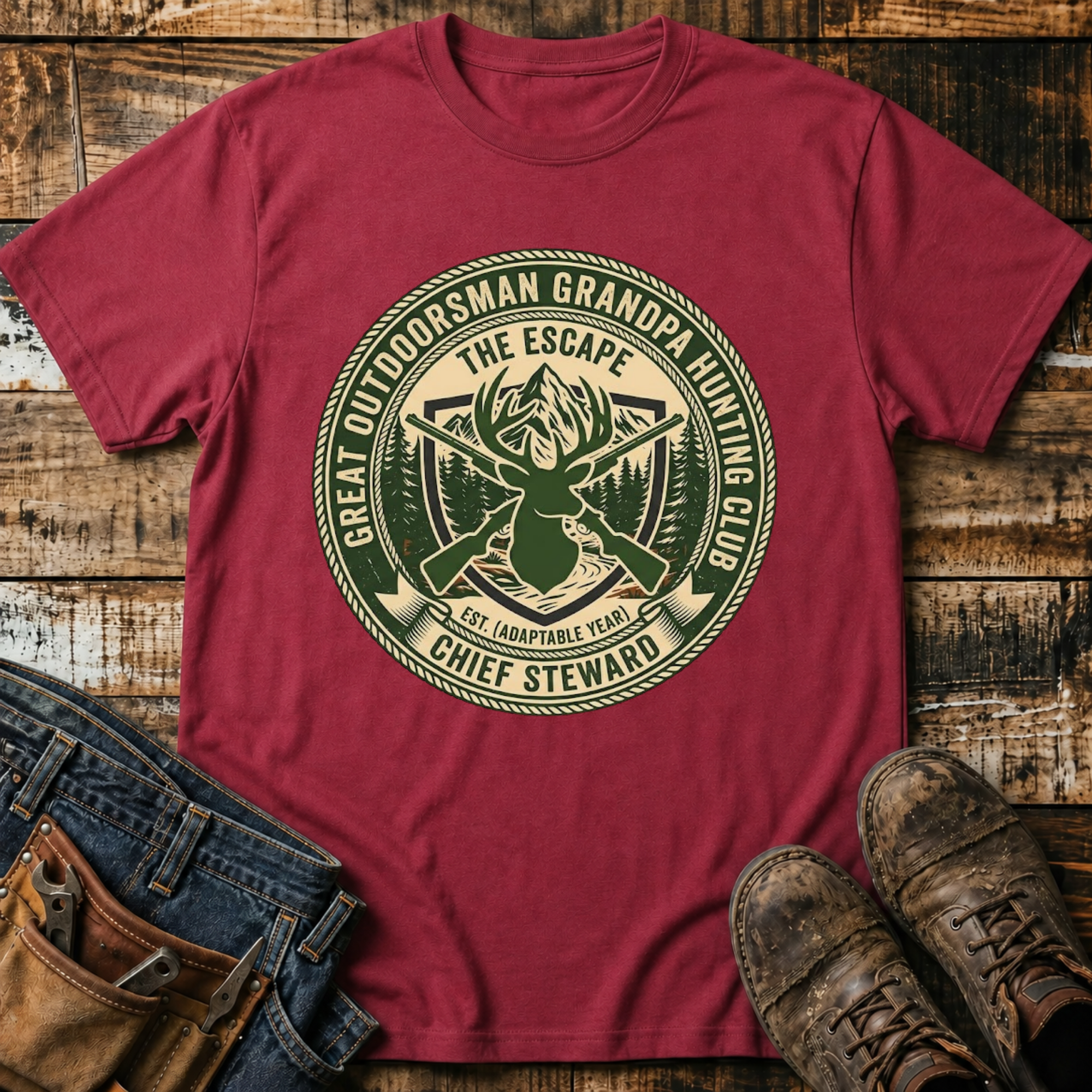 Grandpa Hunting Club T-Shirt