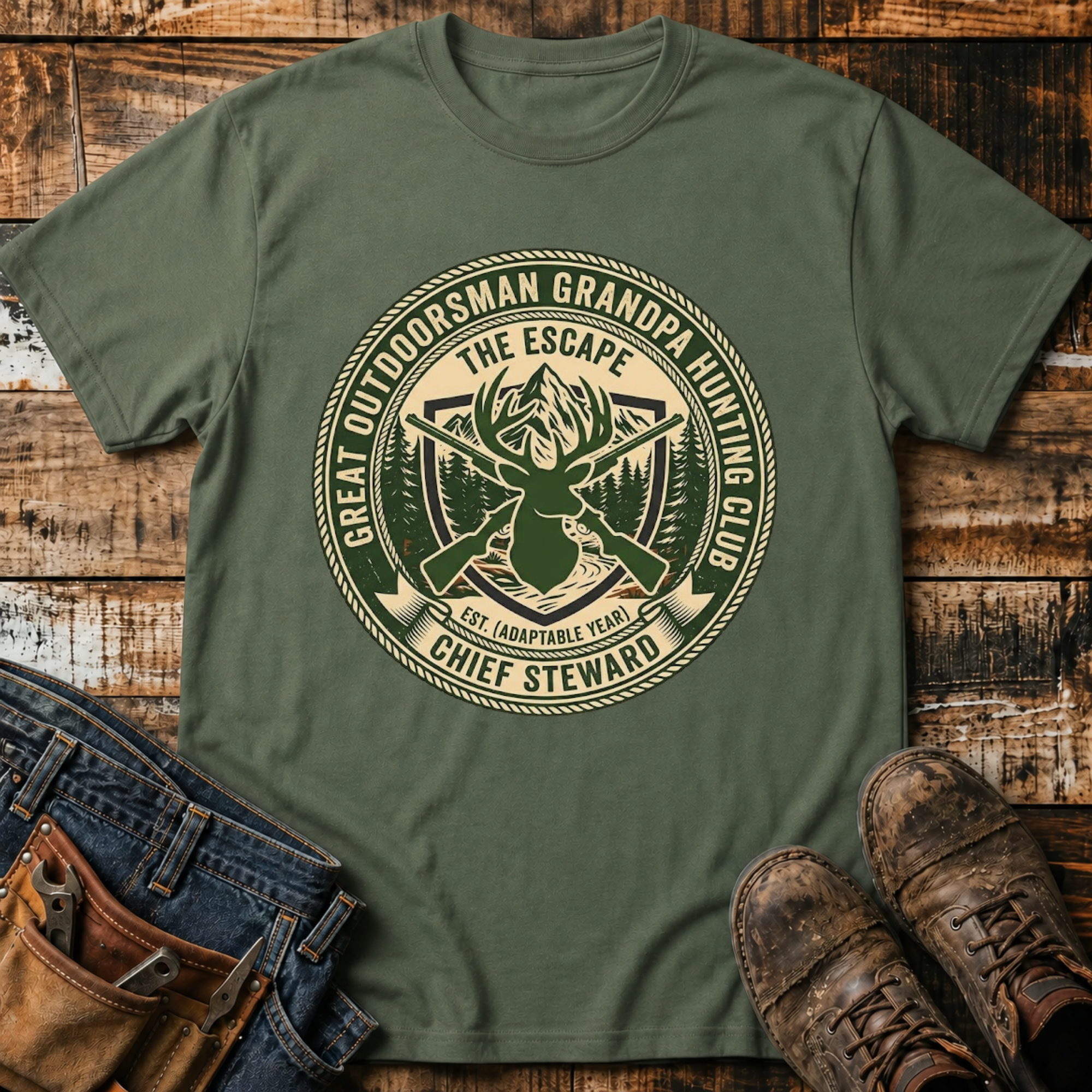 Grandpa Hunting Club T-Shirt