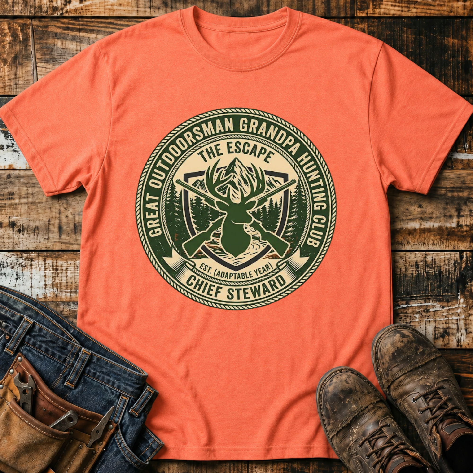 Grandpa Hunting Club T-Shirt