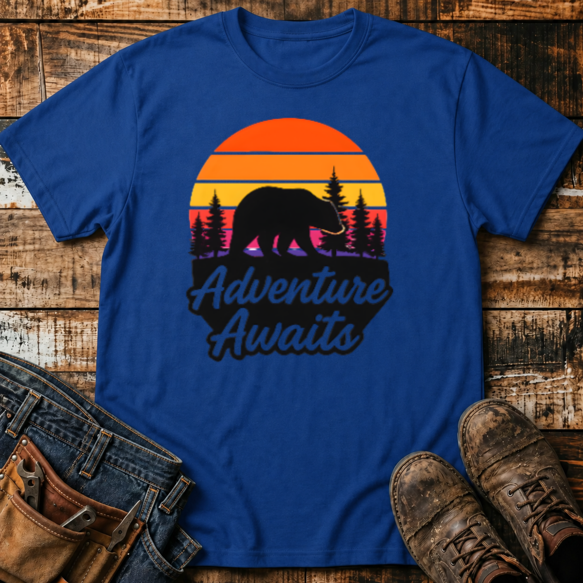 Adventure Awaits Bear T-Shirt