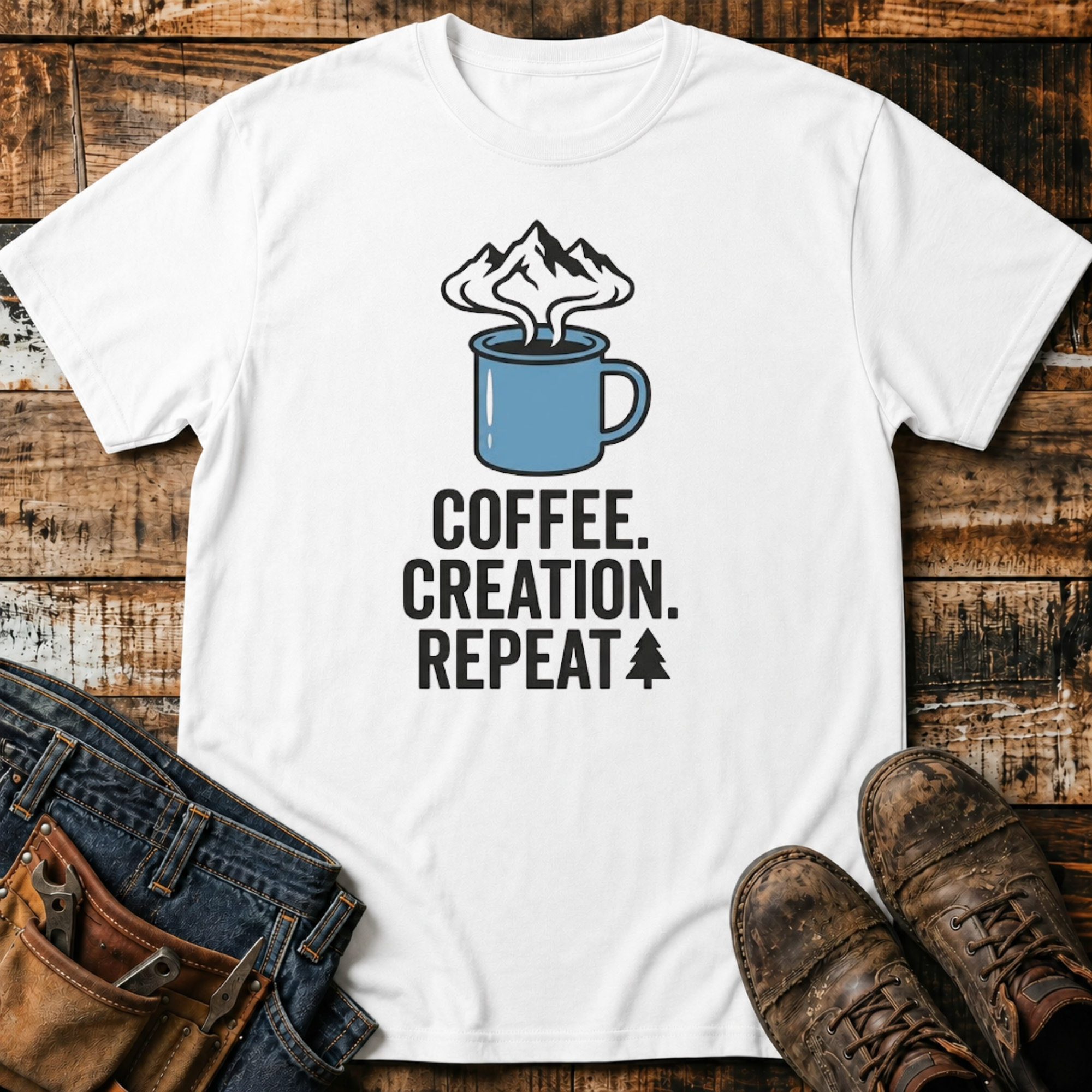 Coffee. Creation. Repeat. T-Shirt
