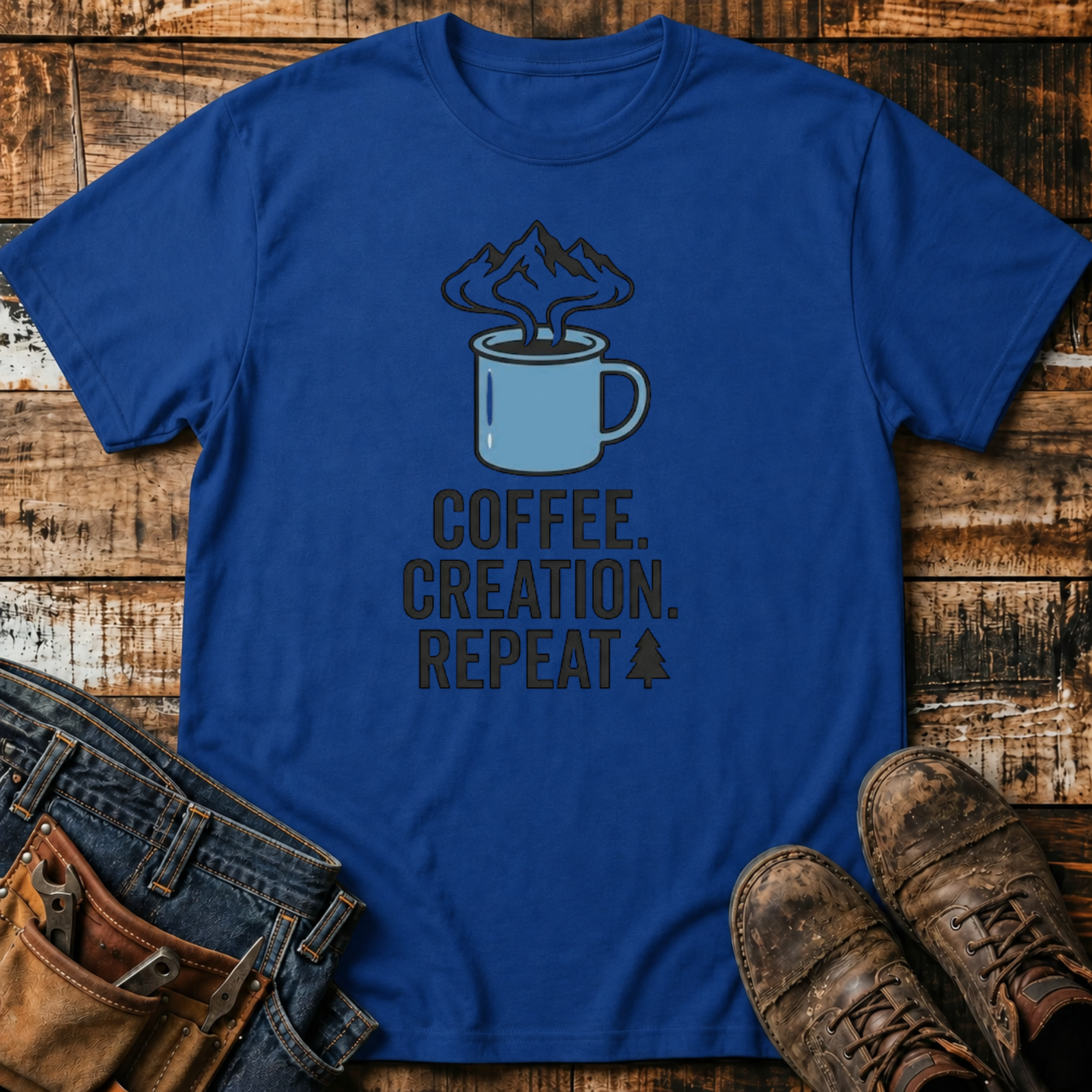 Coffee. Creation. Repeat. T-Shirt