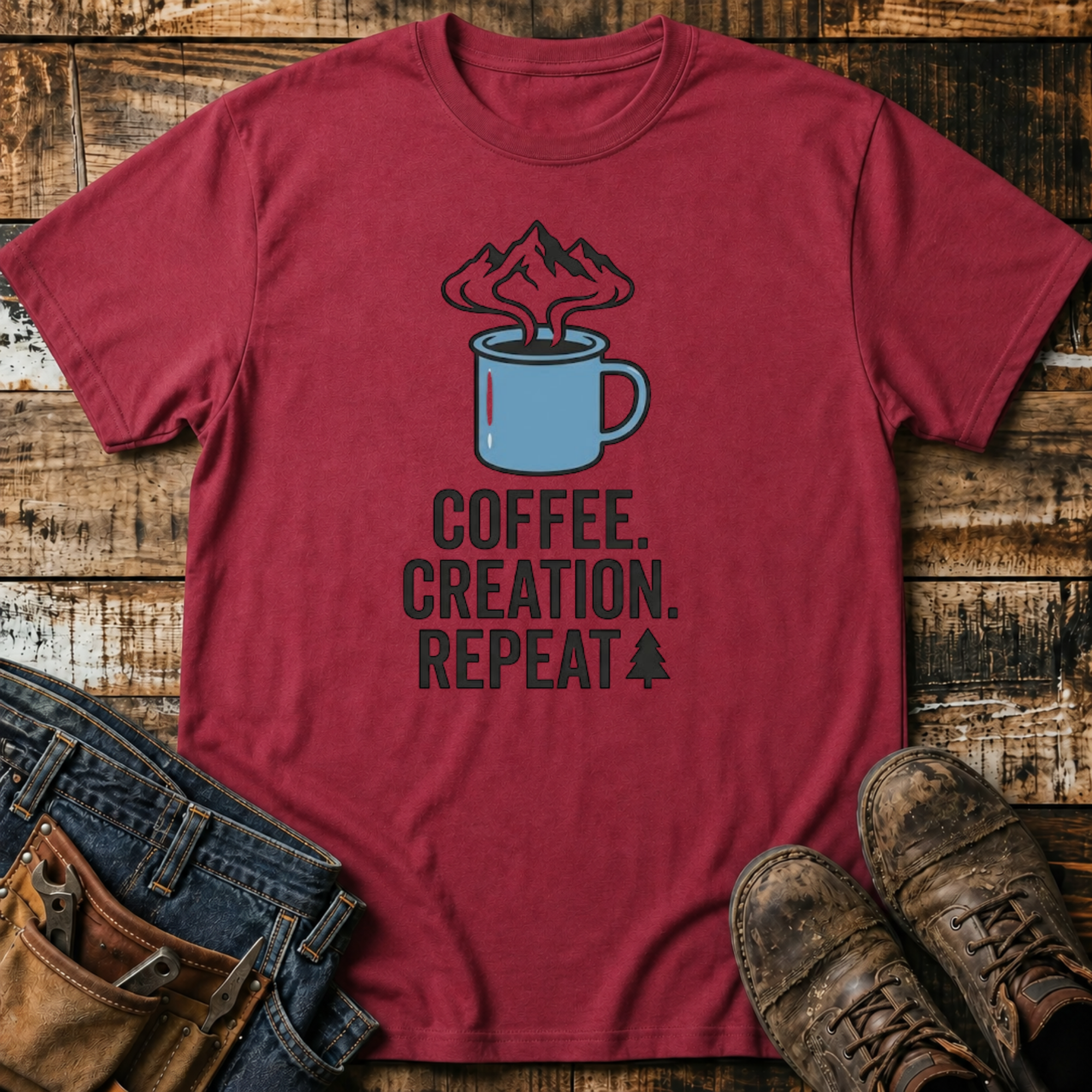 Coffee. Creation. Repeat. T-Shirt