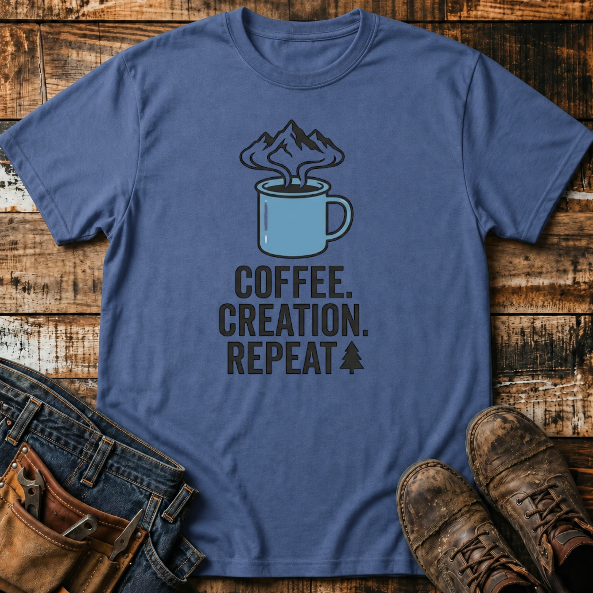 Coffee. Creation. Repeat. T-Shirt