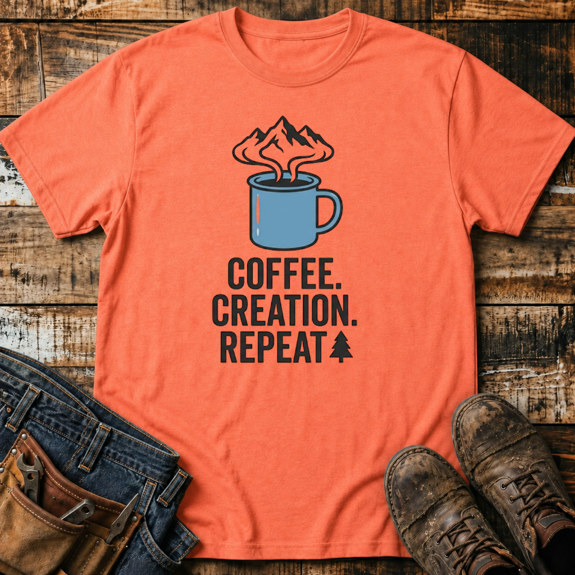 Coffee. Creation. Repeat. T-Shirt