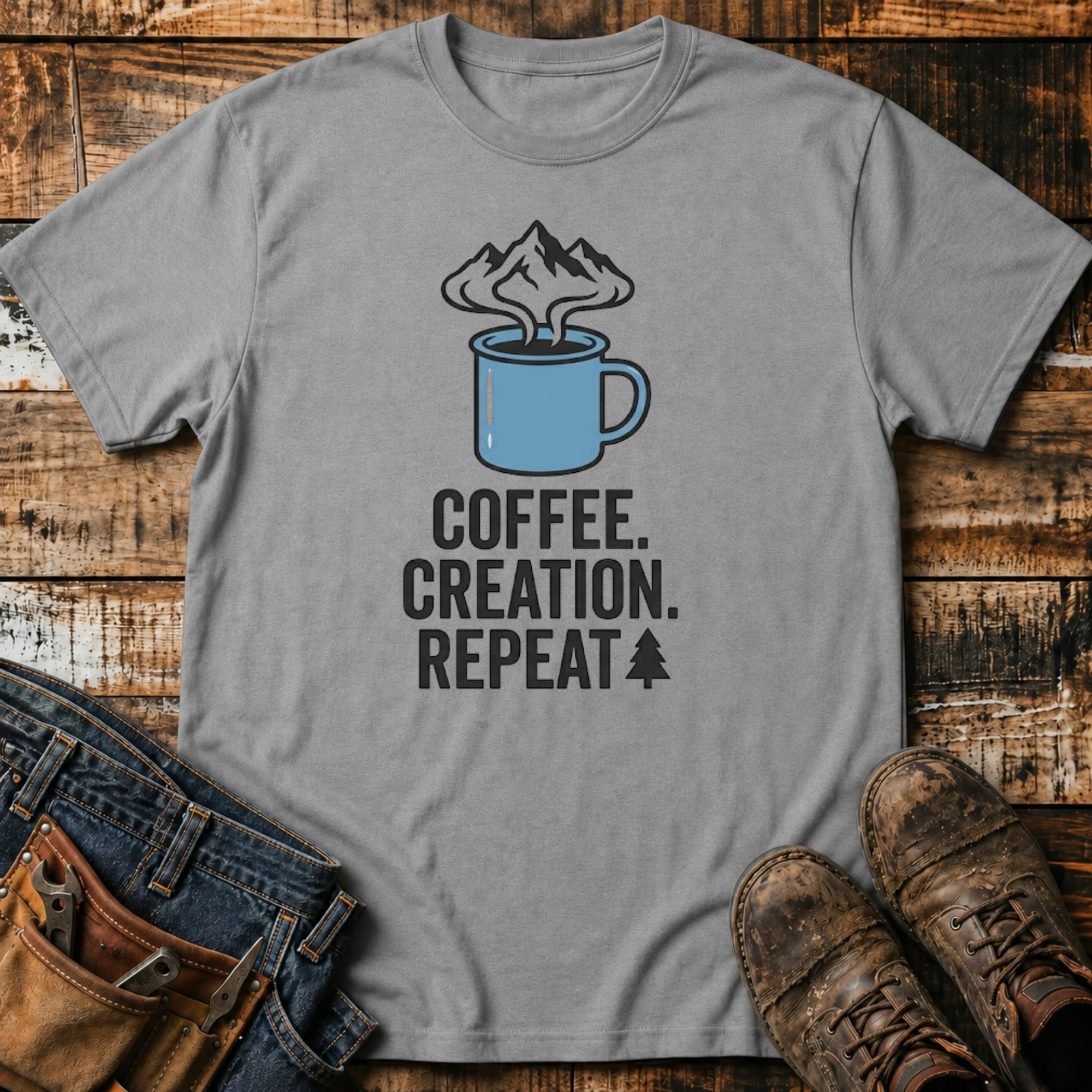 Coffee. Creation. Repeat. T-Shirt