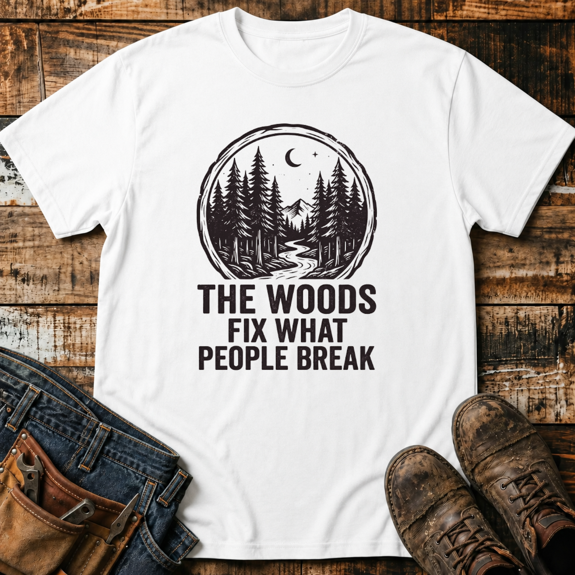 The Woods Fix What People Break T-Shirt