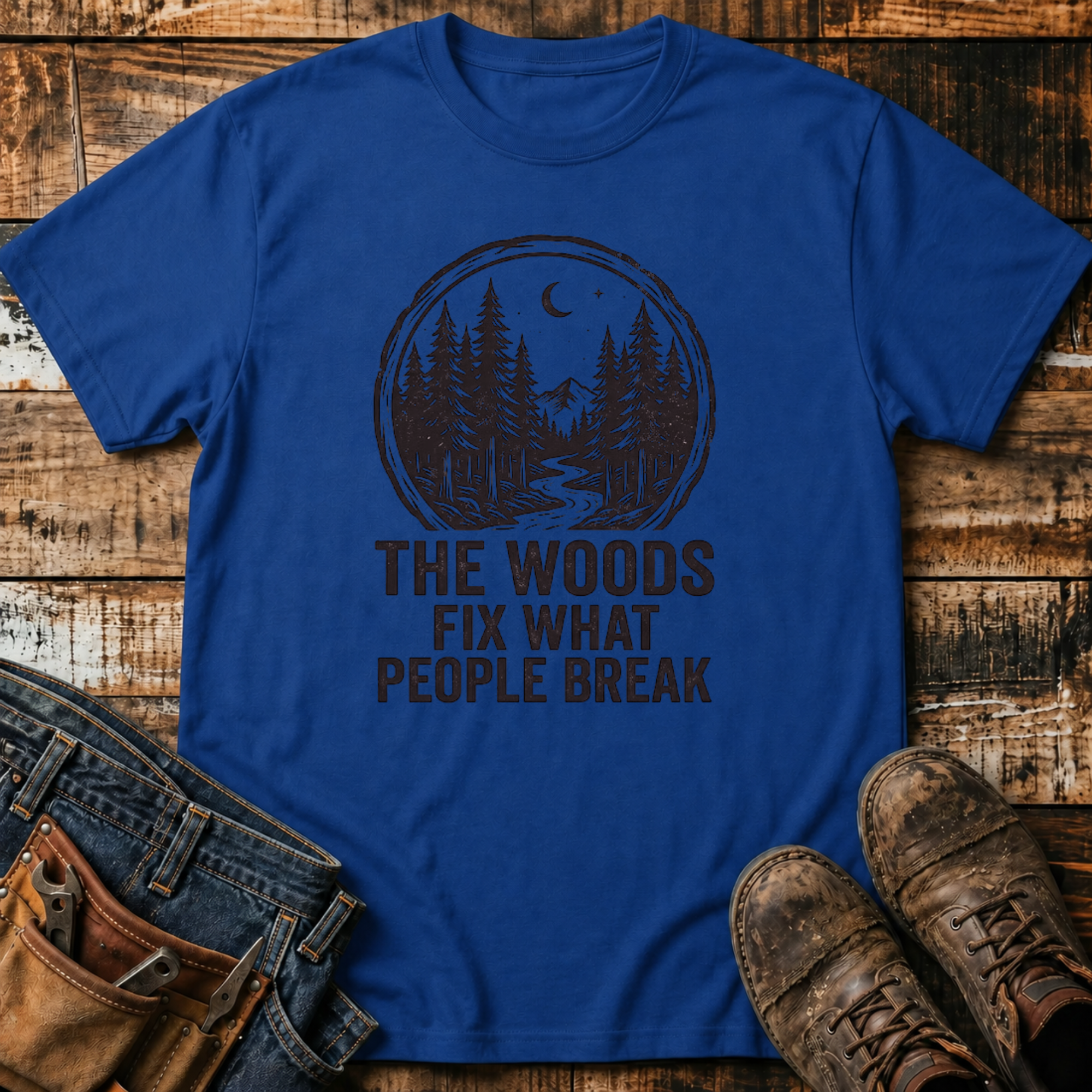 The Woods Fix What People Break T-Shirt