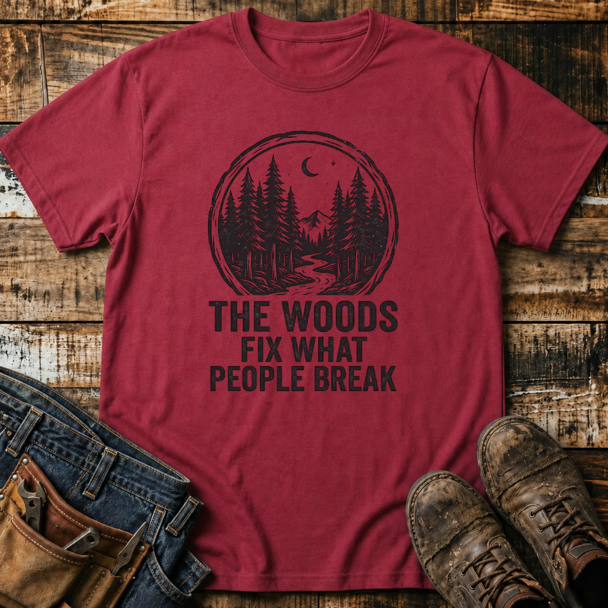 The Woods Fix What People Break T-Shirt