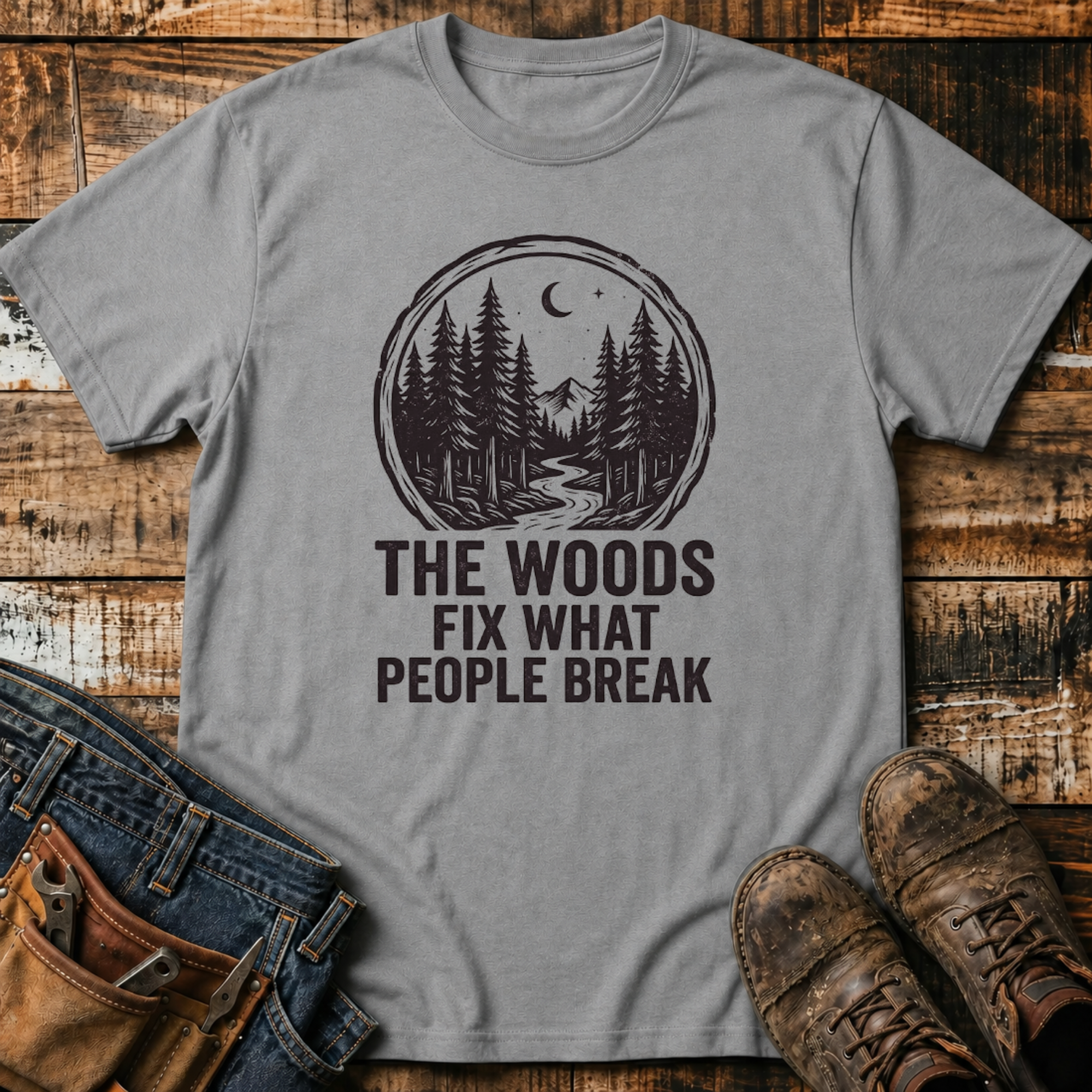 The Woods Fix What People Break T-Shirt