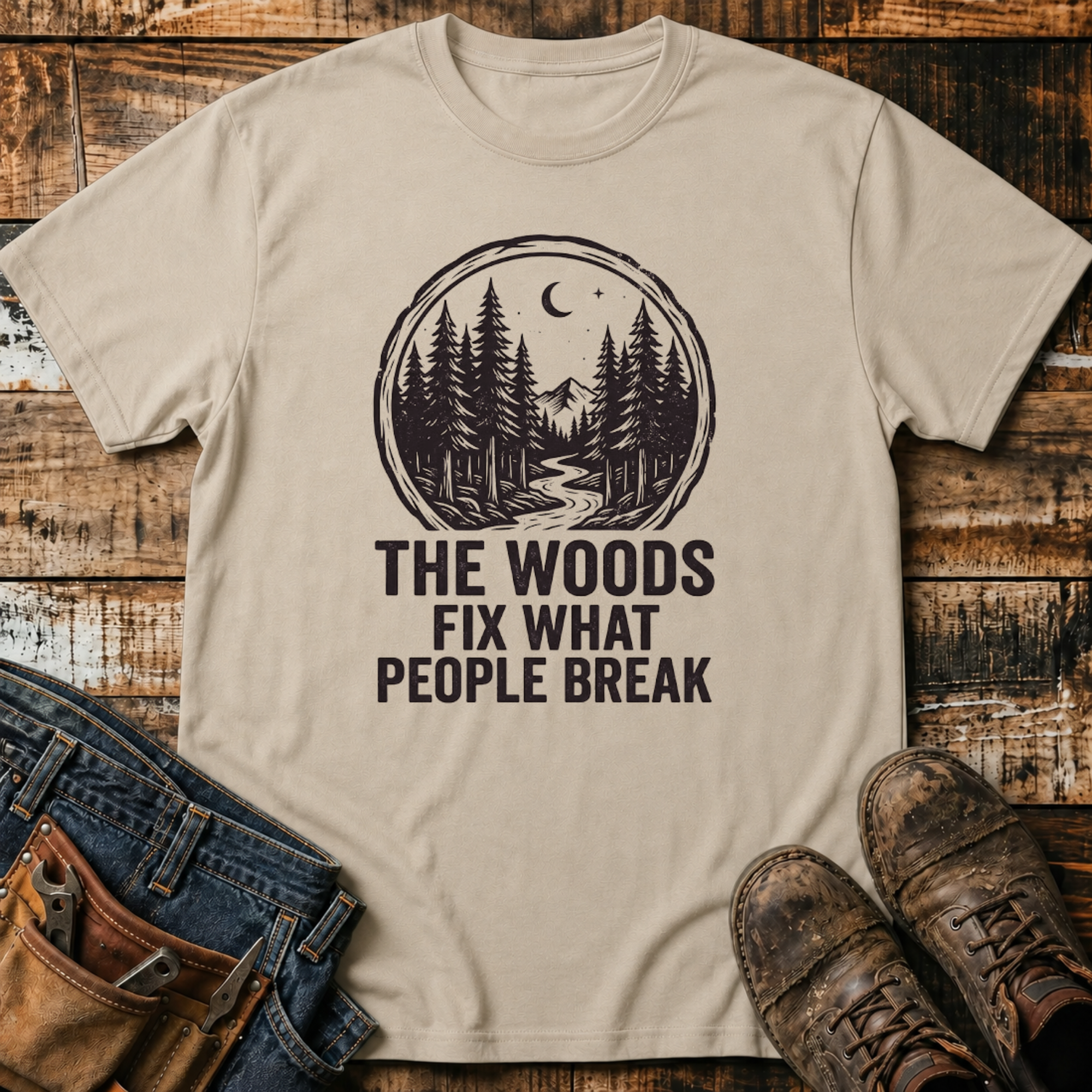 The Woods Fix What People Break T-Shirt
