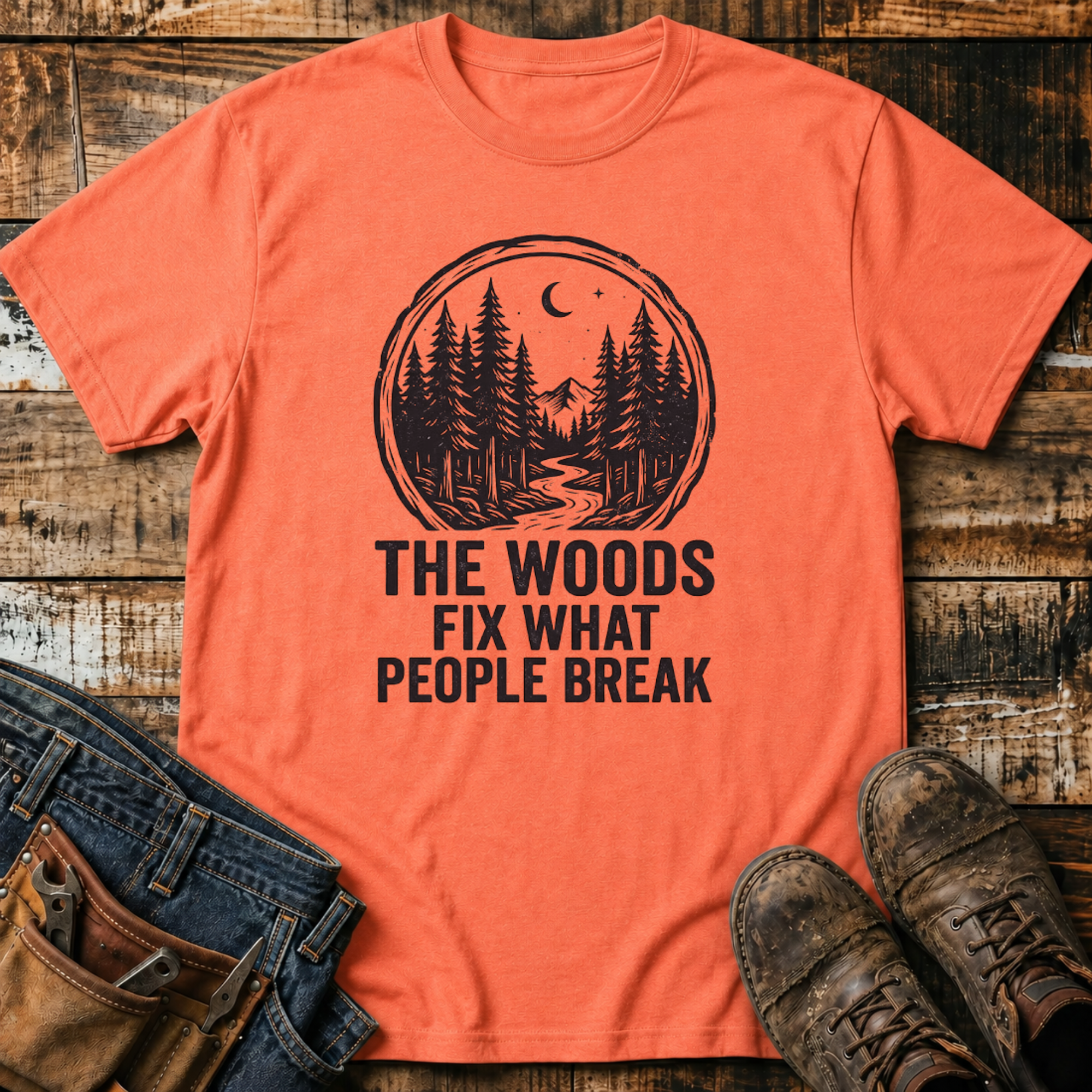 The Woods Fix What People Break T-Shirt