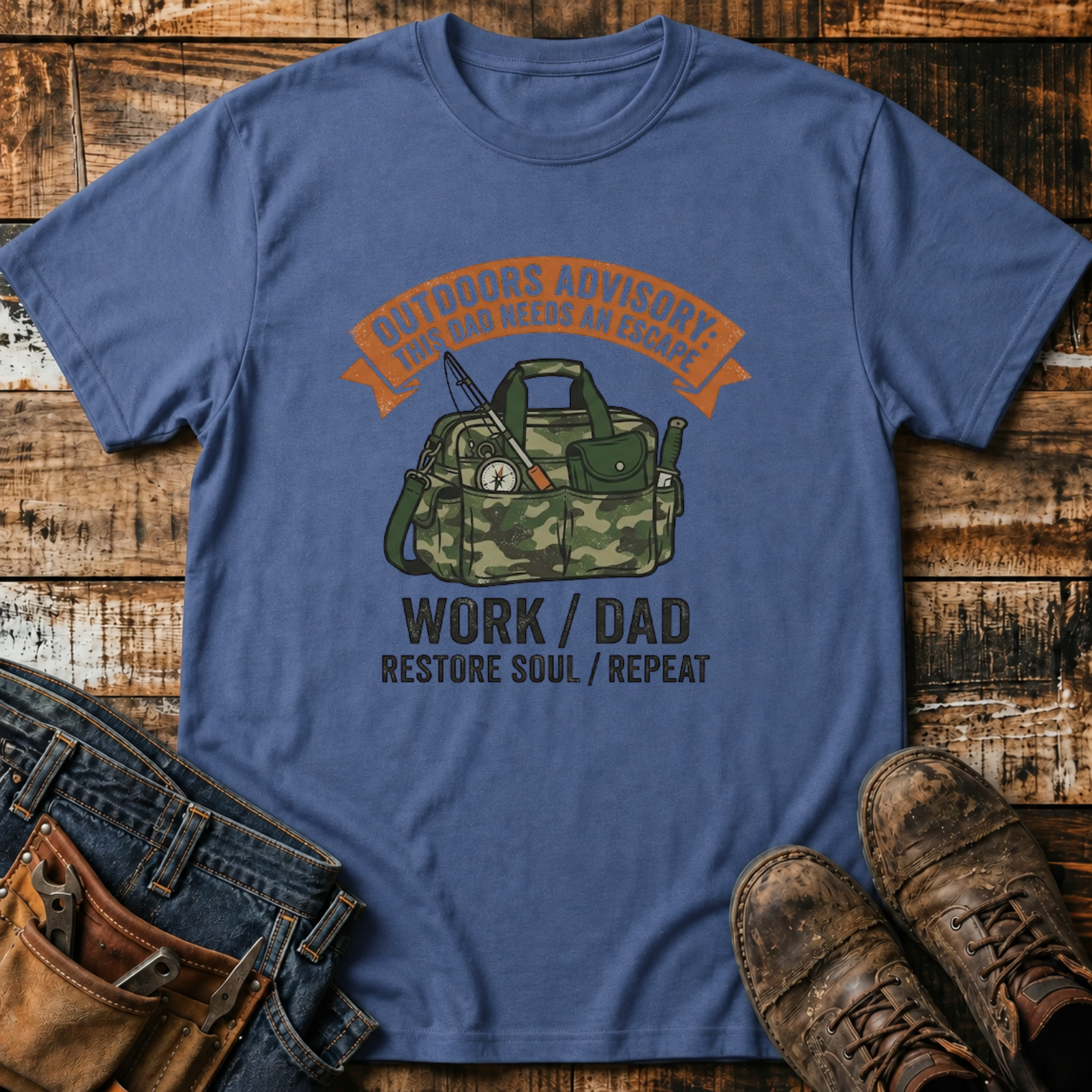 Outdoors Advisory Dad T-Shirt
