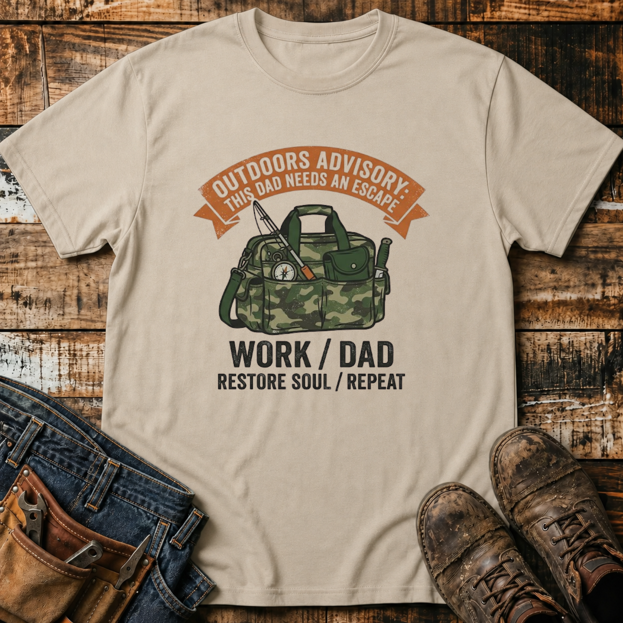 Outdoors Advisory Dad T-Shirt
