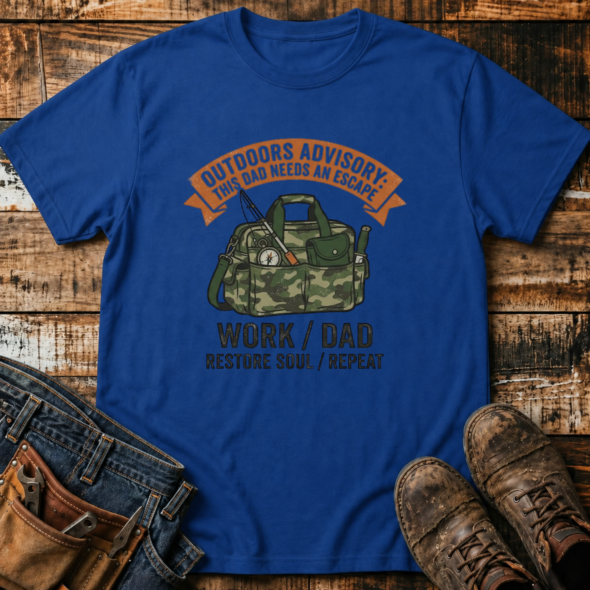 Outdoors Advisory Dad T-Shirt