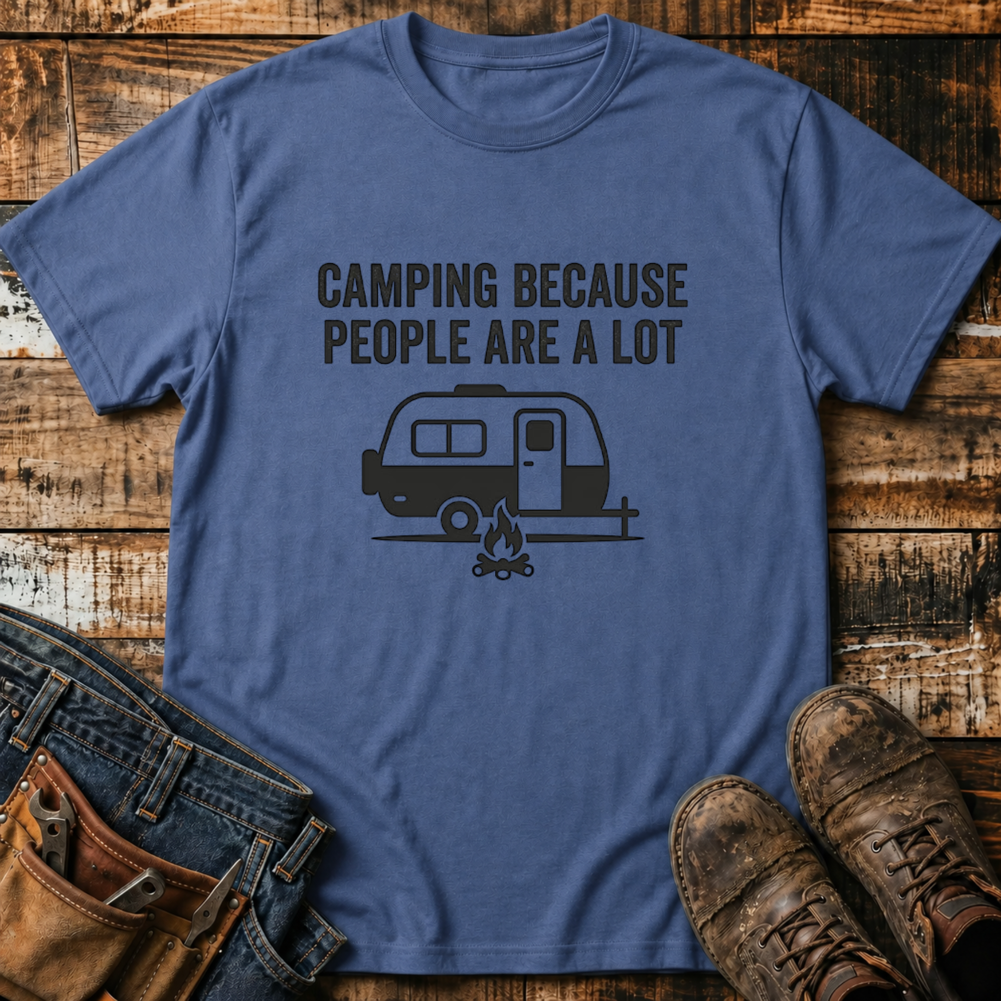 Camping Because People Are A Lot T-Shirt